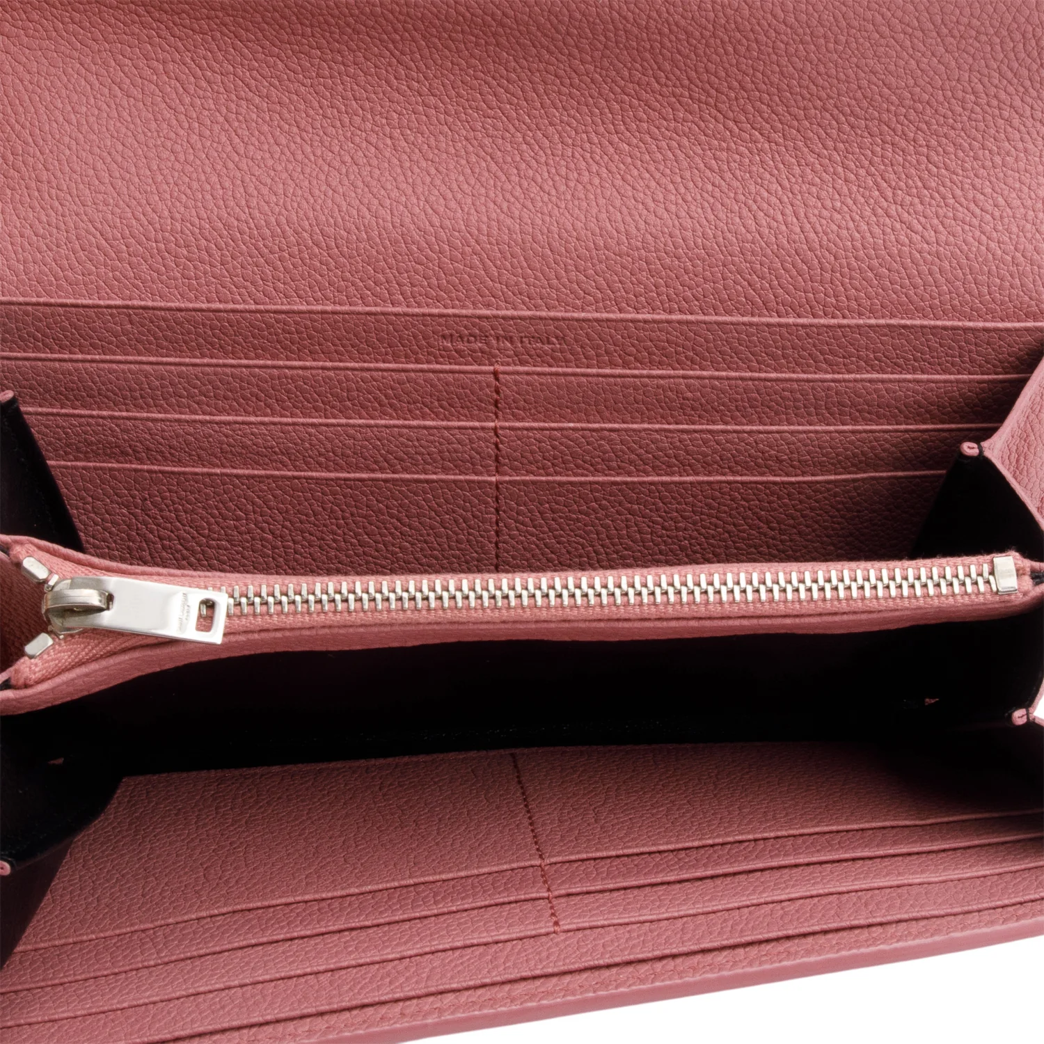 Saint Laurent Pink Leather Continental Flap Wallet - Image 6