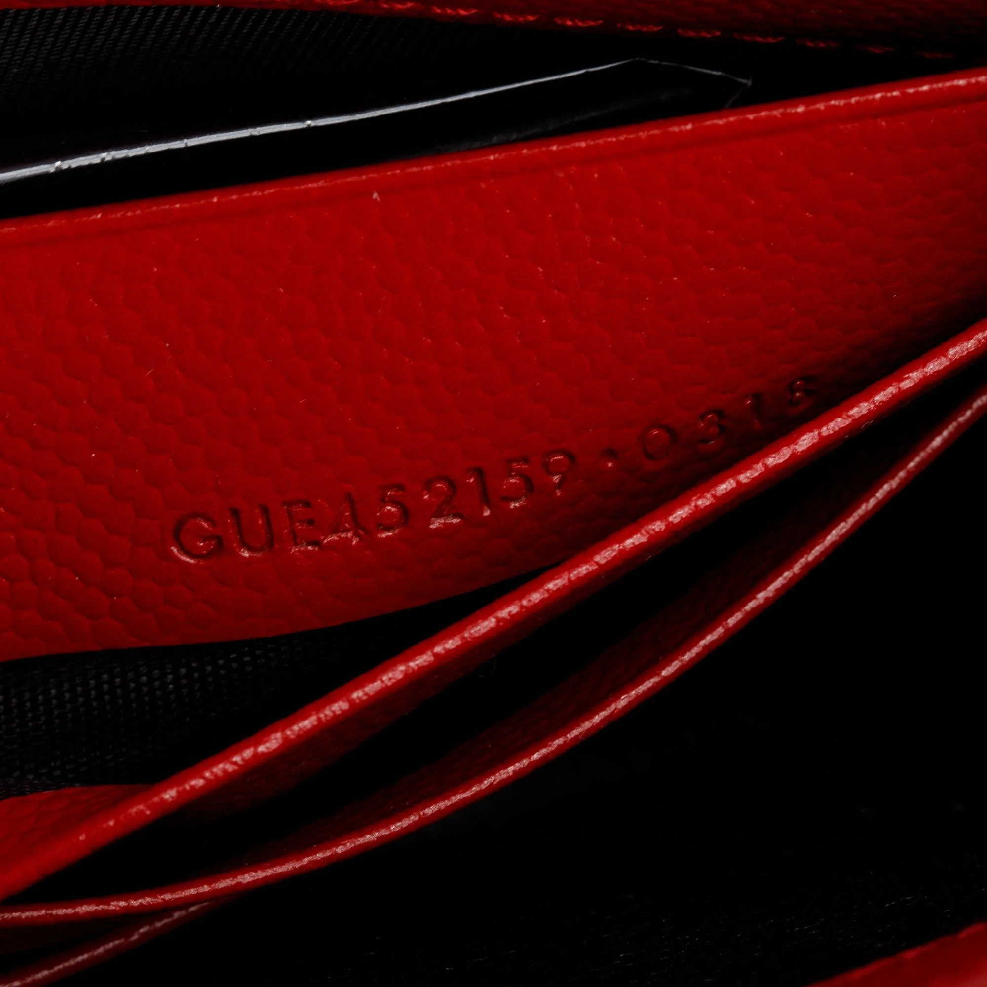 Saint Laurent Red Grain De Poudre Leather Kate Tassel Wallet on Chain - Image 10