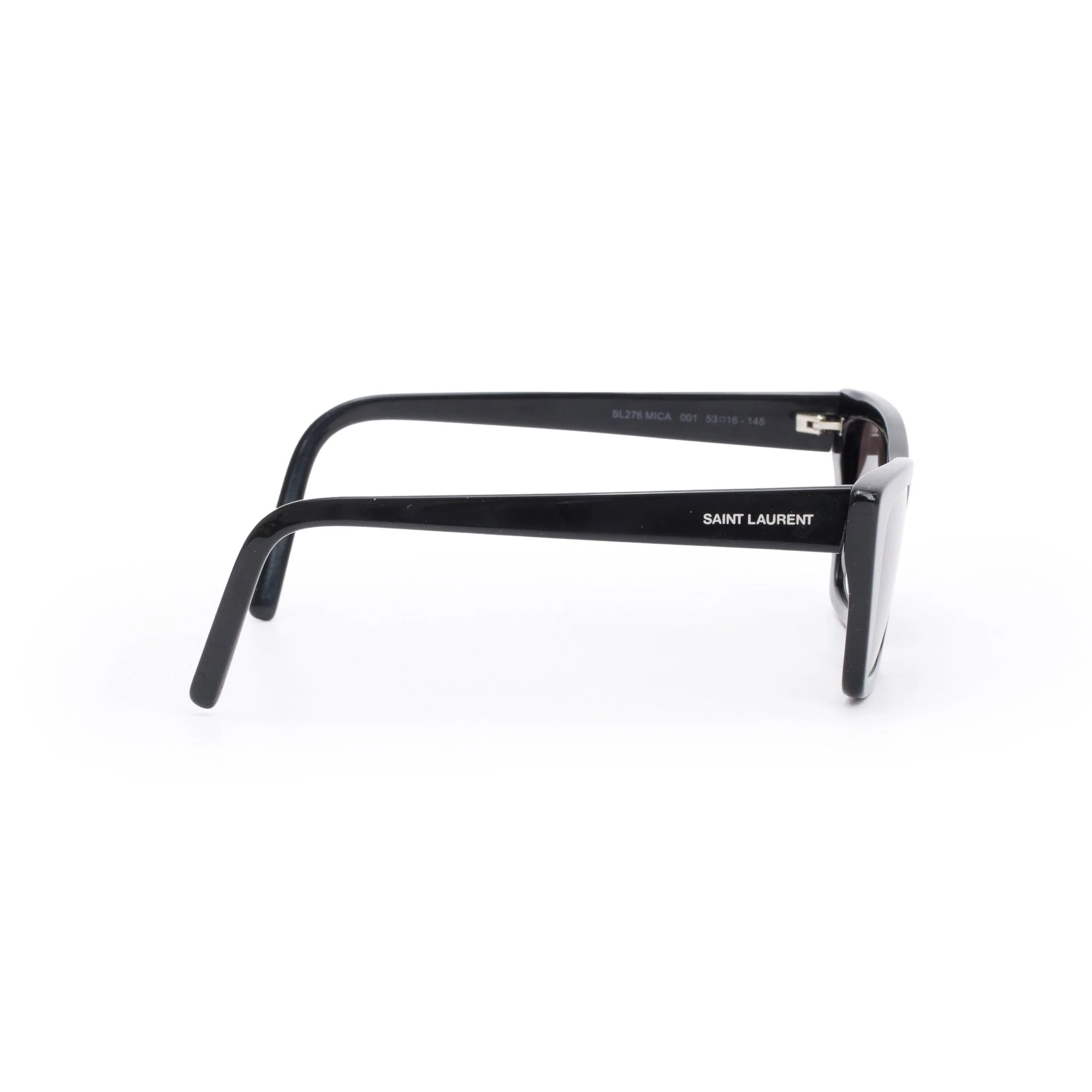 Saint Laurent SL 276 Black Acetate Mica Cat Eye Sunglasses - Image 2