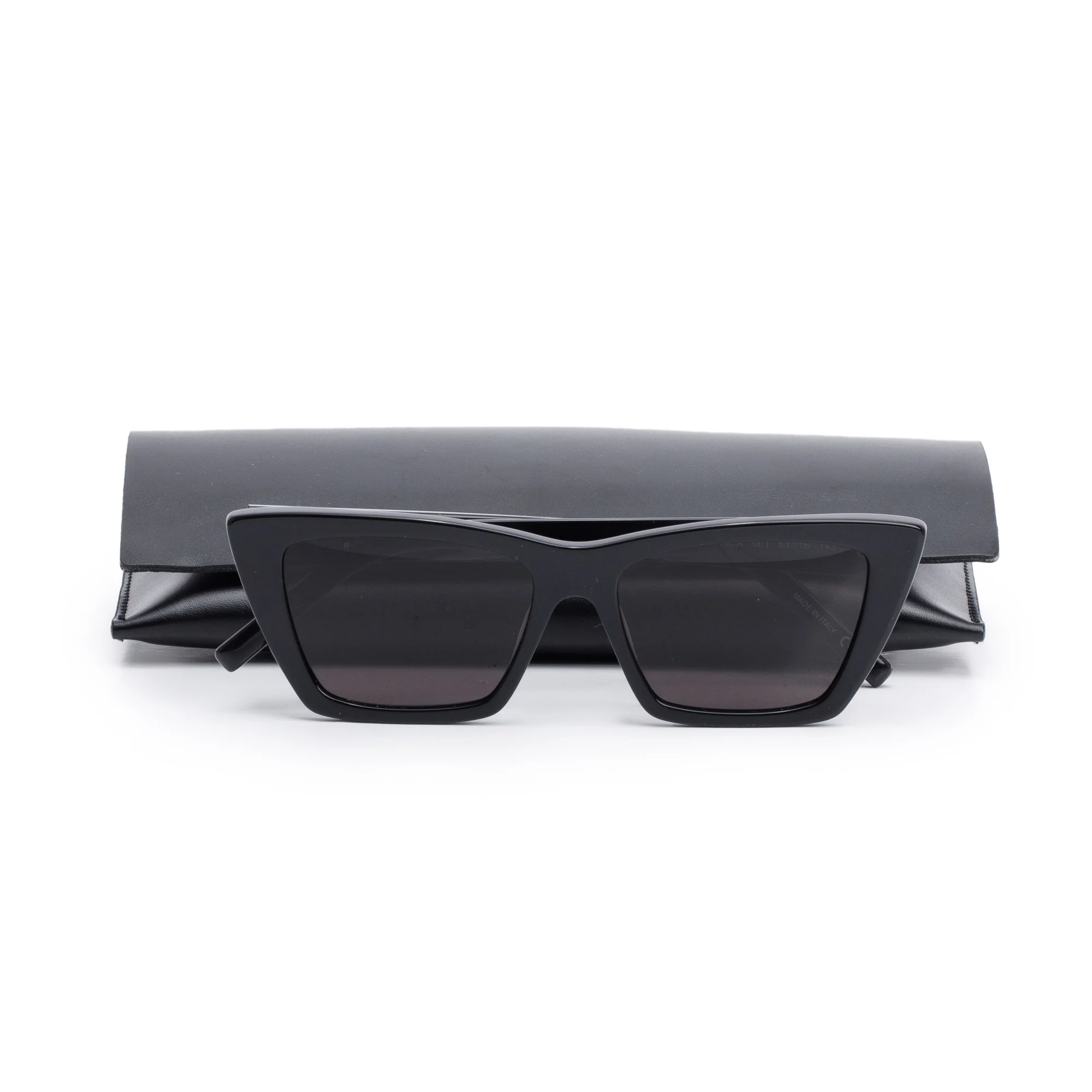 Saint Laurent SL 276 Black Acetate Mica Cat Eye Sunglasses w/ Case - Image 2