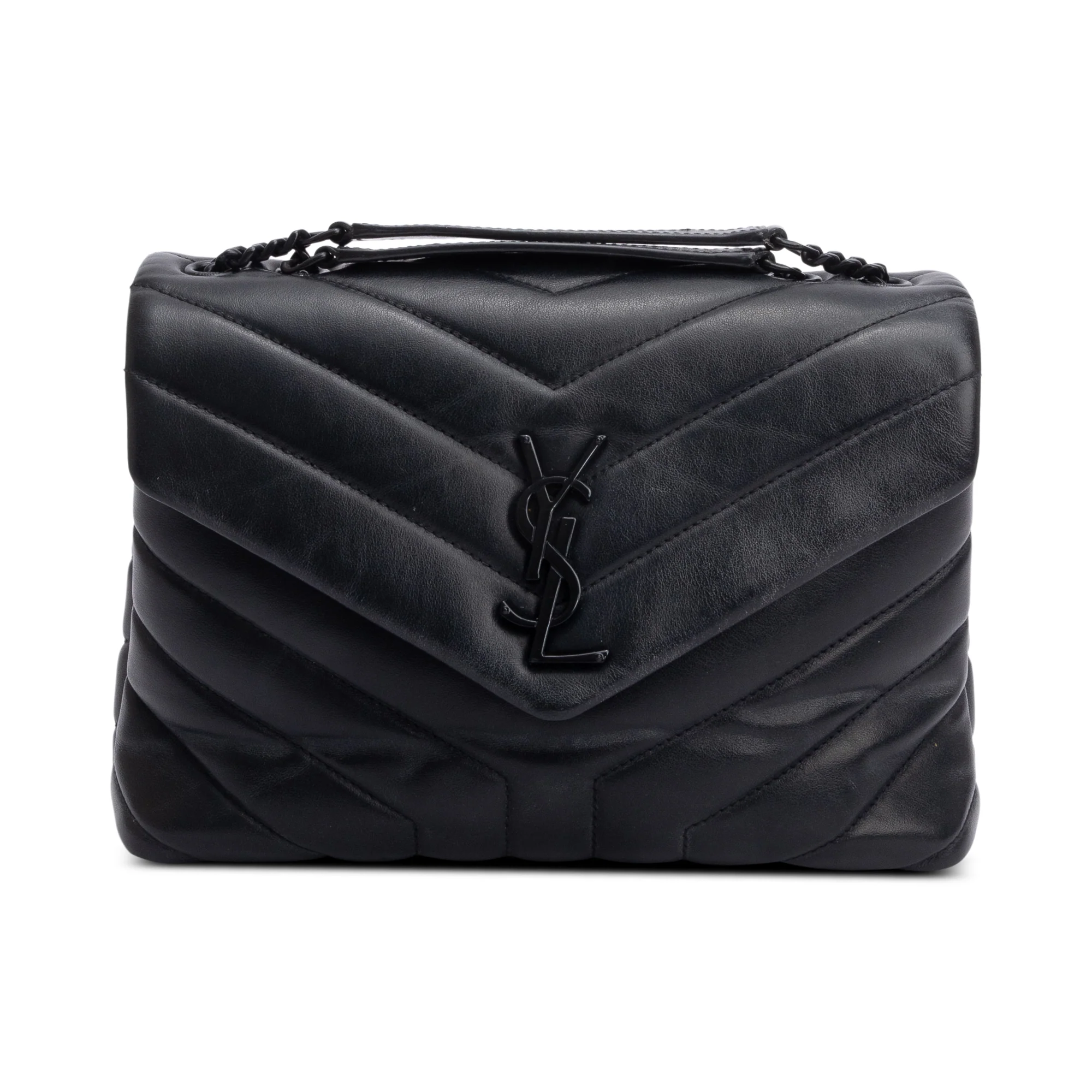 Saint Laurent So Black Quilted Leather Small Loulou Shoulder Bag - Image 3