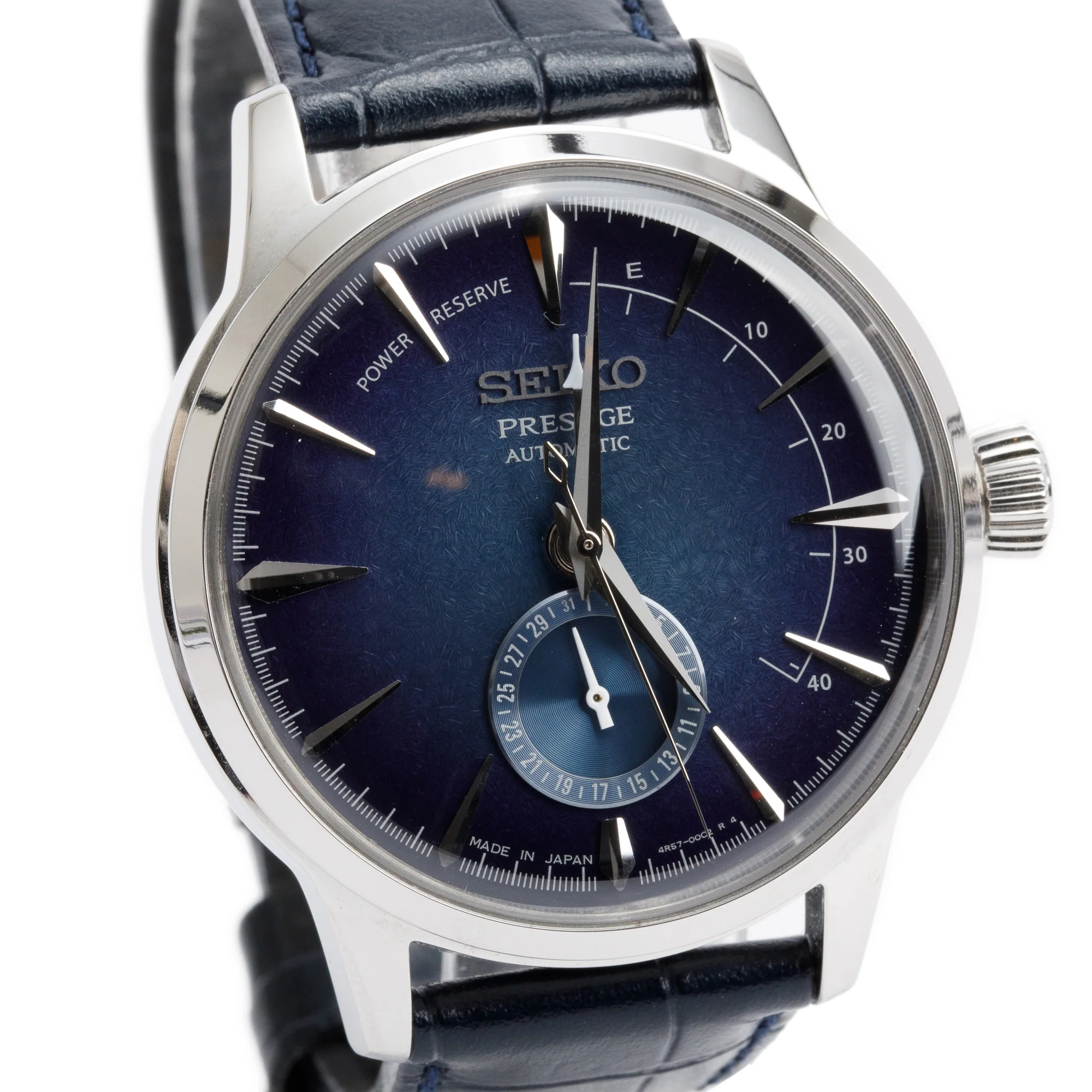 Seiko Limited Edition Stainless Steel Presage Starlight 40 MM Automatic Watch Blue Dial w/ Papers - Image 3