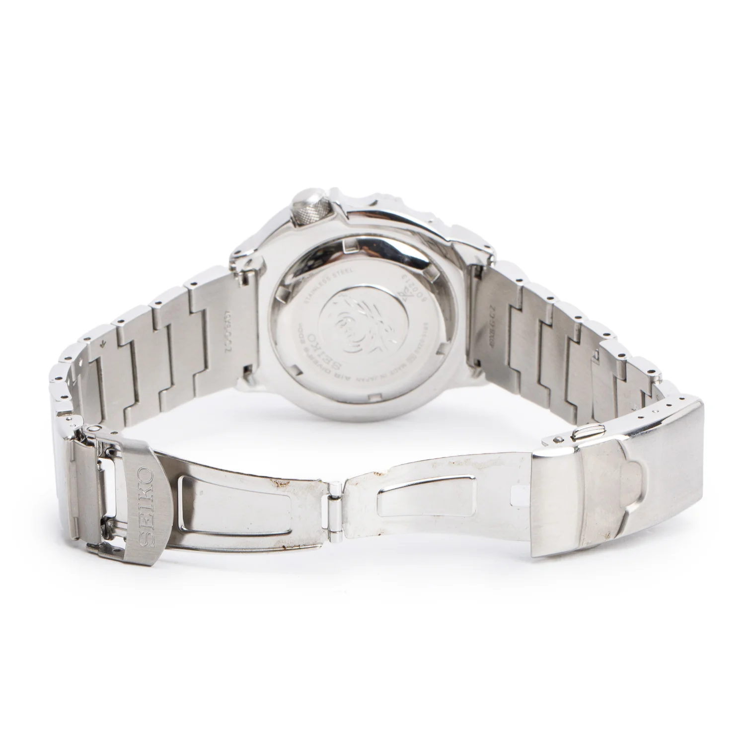 Seiko Stainless Steel Prospex Diver's 200M 42 MM Automatic Watch Navy Dial w/ Box & Extra Strap - Image 5