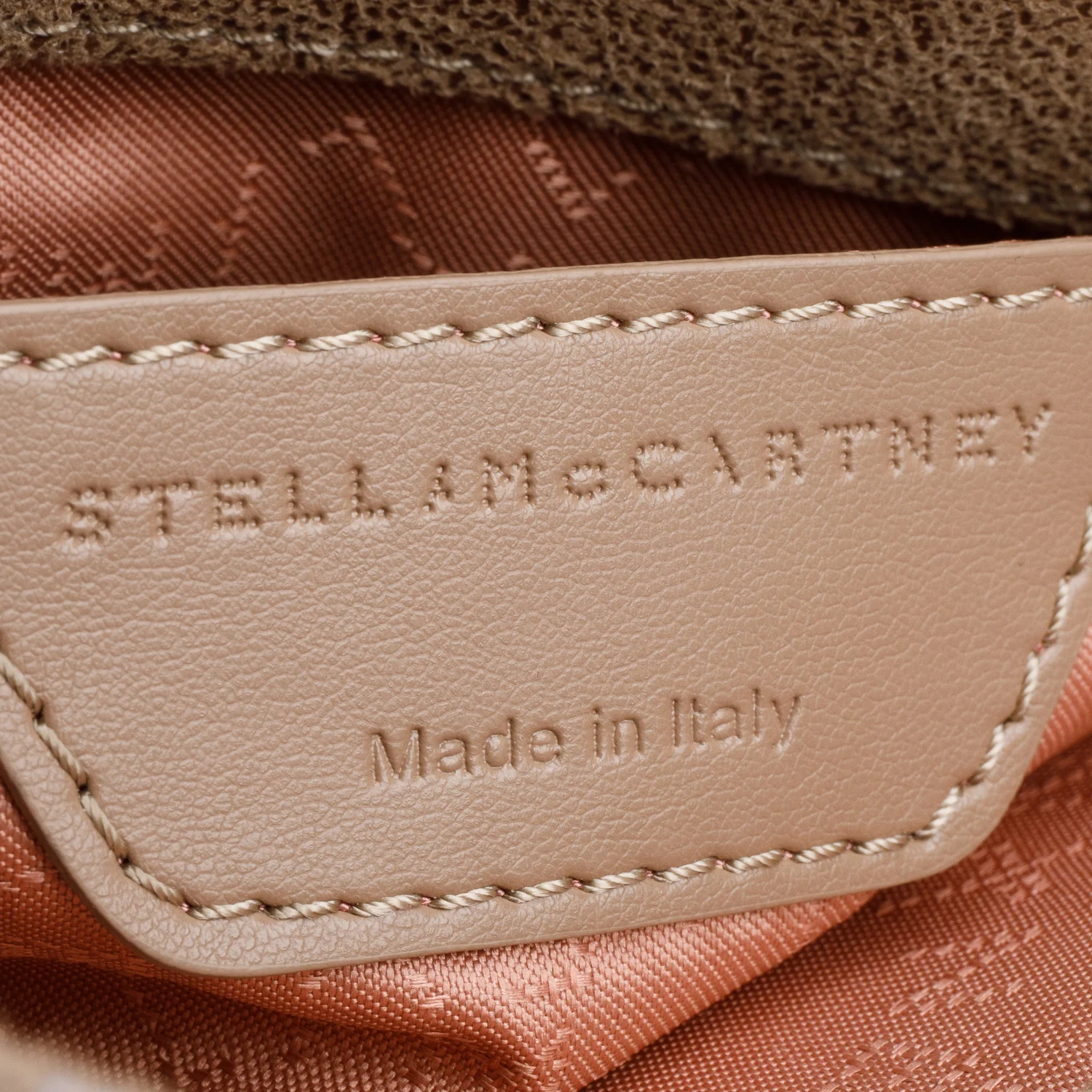 Stella McCartney Metallic Taupe Shaggy Deer Falabella Flap Crossbody Bag - Image 9