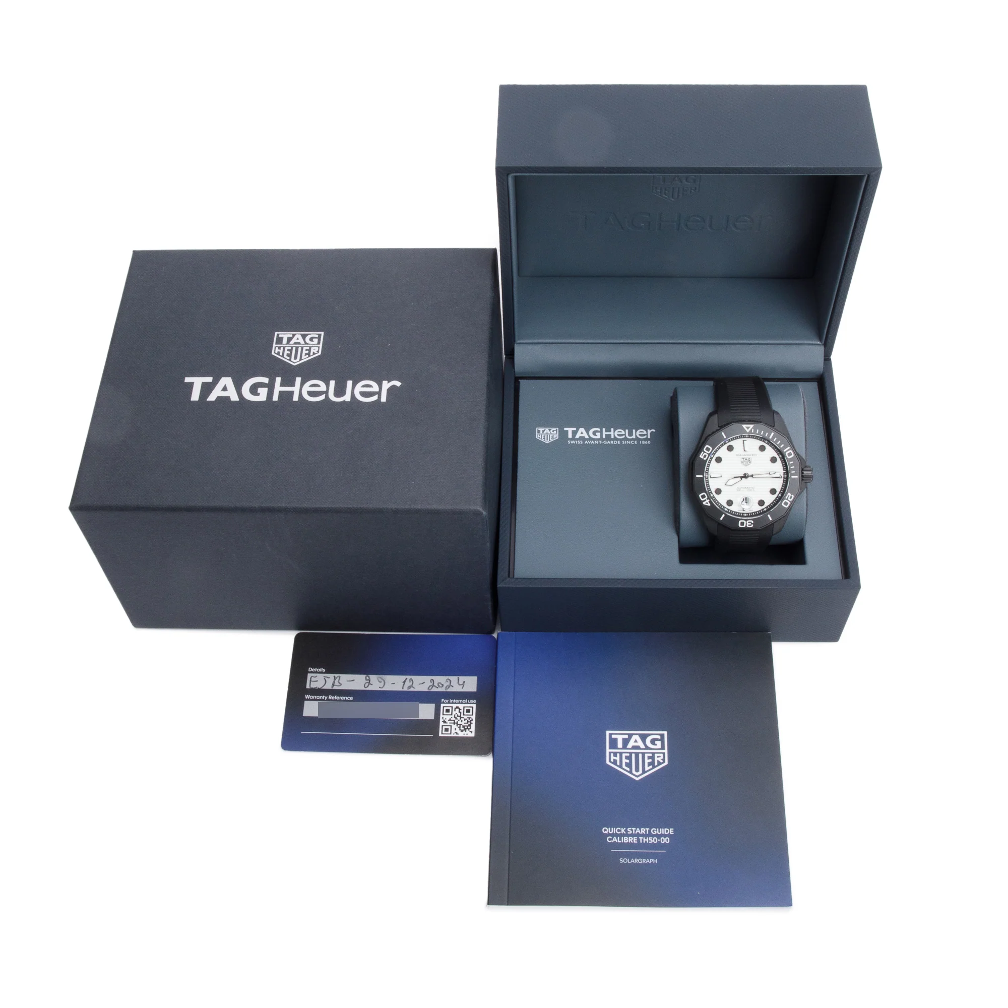 Tag Heuer 2024 DLC Coated Stainless Steel Aquaracer Professional 300M Date Night Diver 43 MM Automatic Watch WBP201D w/ Box & Papers - Image 2
