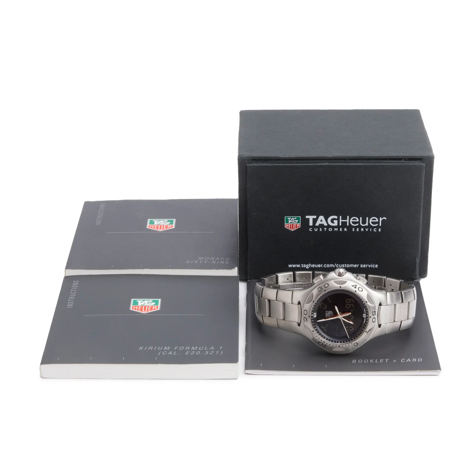 Tag Heuer Stainless Steel Kirium Formula 1 40 MM Chronograph Digital Quartz Watch CL111A w/ Box & Papers - Image 2