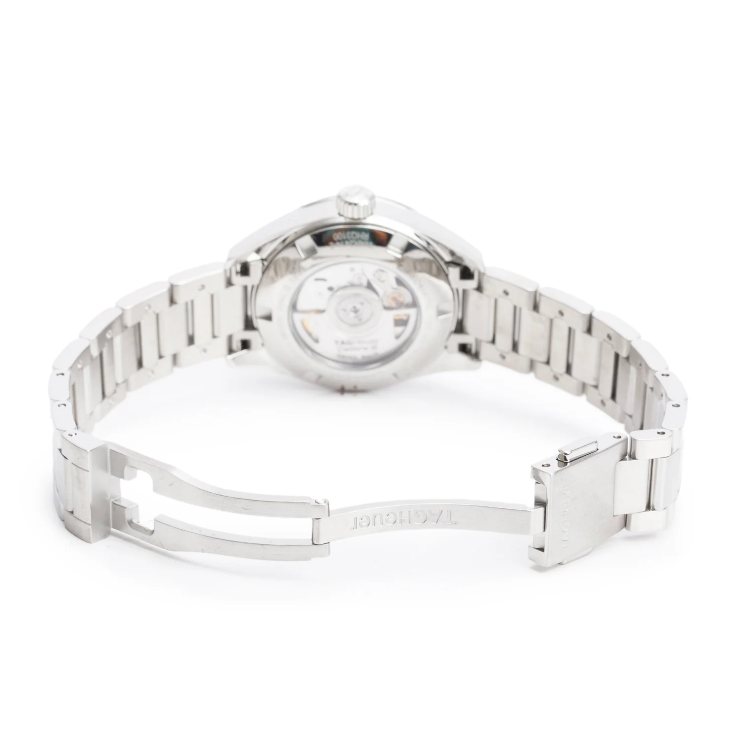 Tag Heuer Stainless Steel Mother of Pearl Diamond Dial Carrera 28 MM Automatic Watch WAR2414 w/ Papers - Image 5