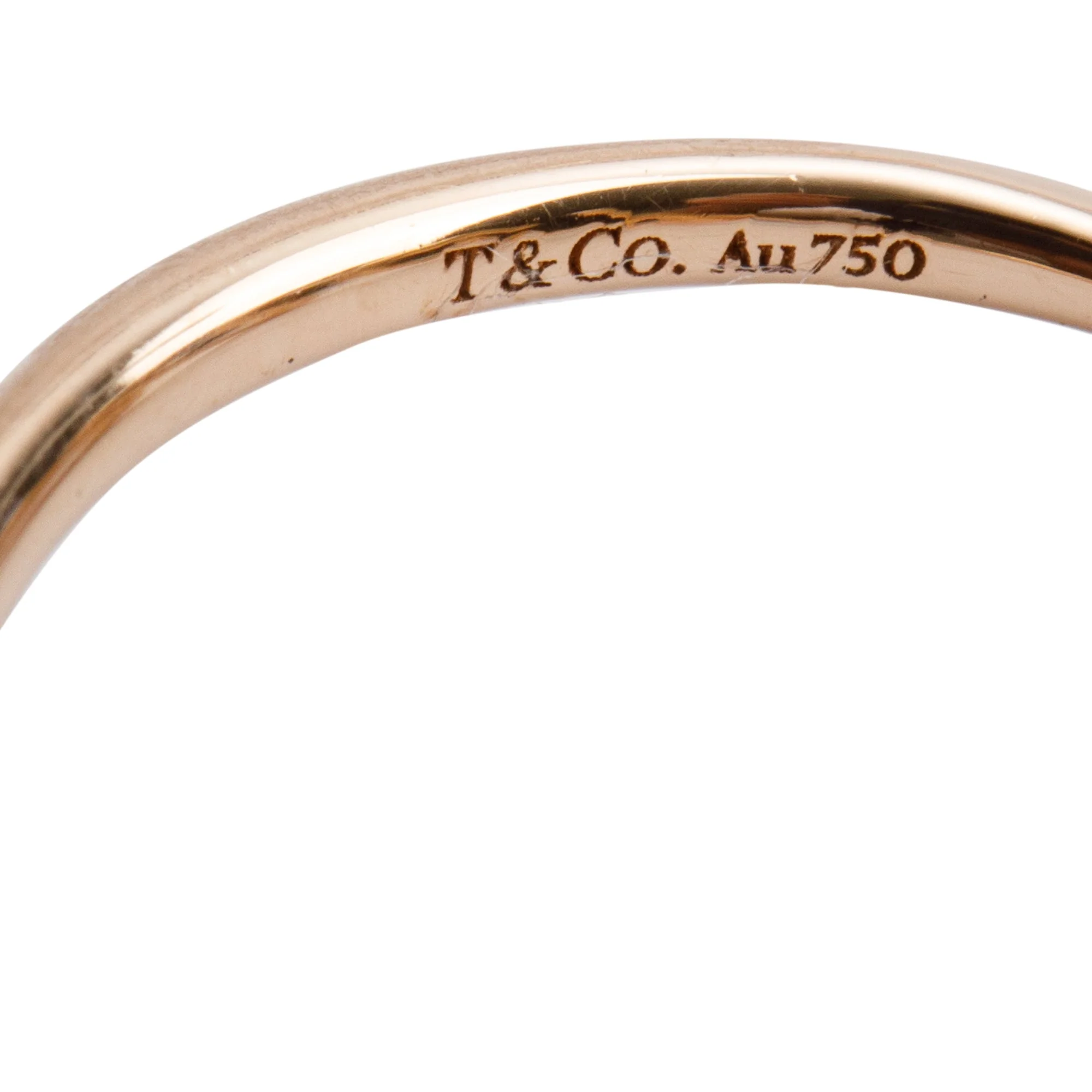 Tiffany & Co. 18K Rose Gold Paloma Picasso Graffiti Love Ring, Small Model, Size 6.25 - Image 2