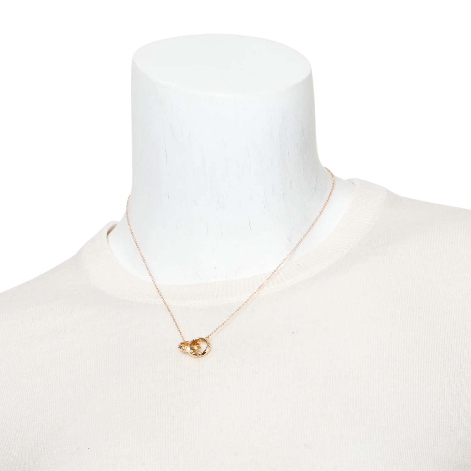 Tiffany & Co. 18k Rose Gold X Interlocking Pendant Necklace w/ Box - Image 2
