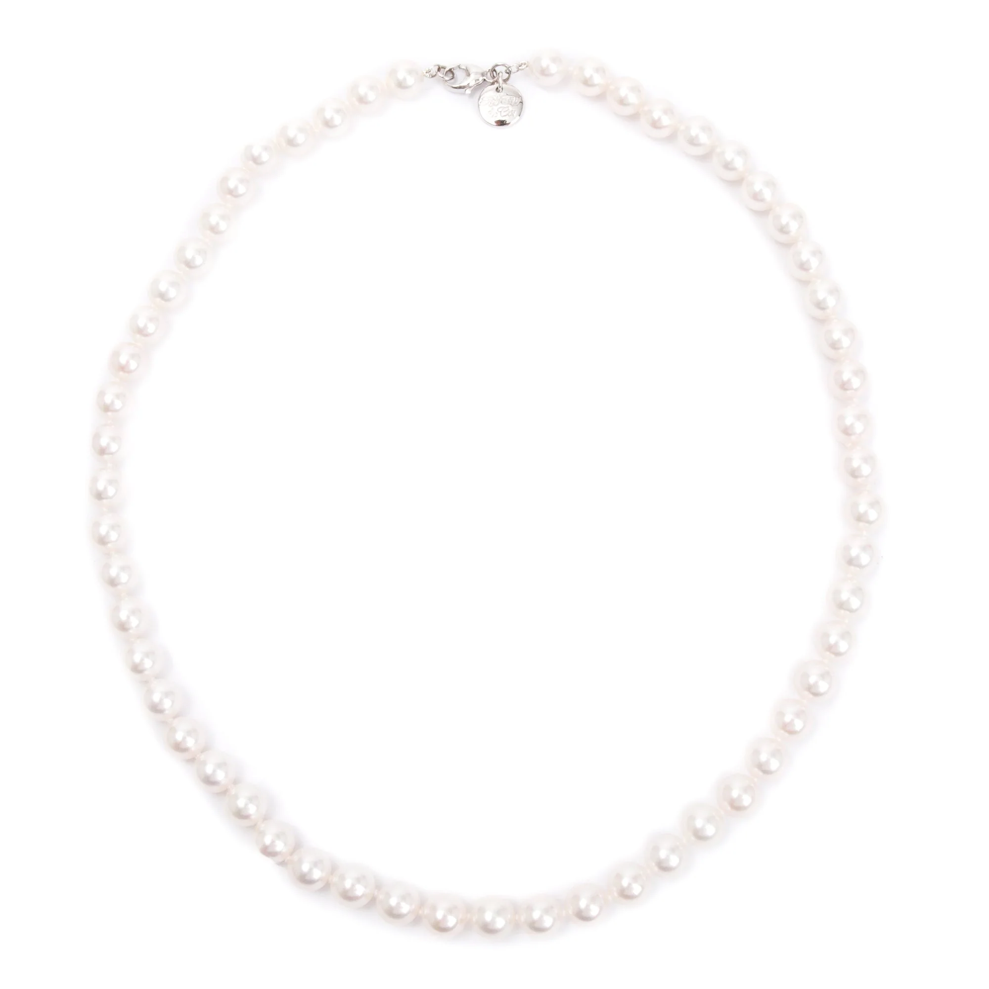 Tiffany & Co. 18k White Gold Essential Pearl Necklace w/ Box