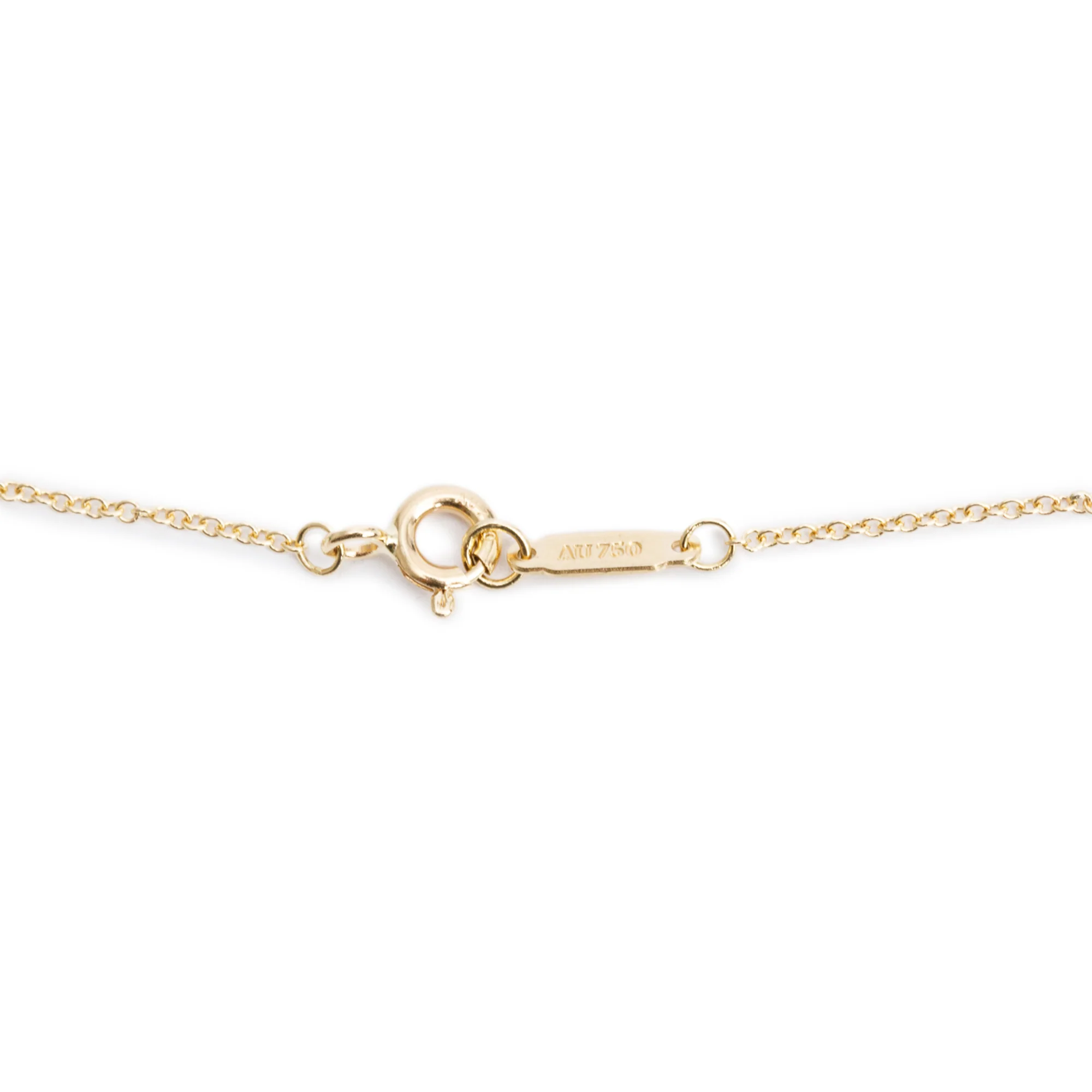 Tiffany & Co. 18k Yellow Gold East West Heart Key Pendant Necklace w/ Box - Image 3