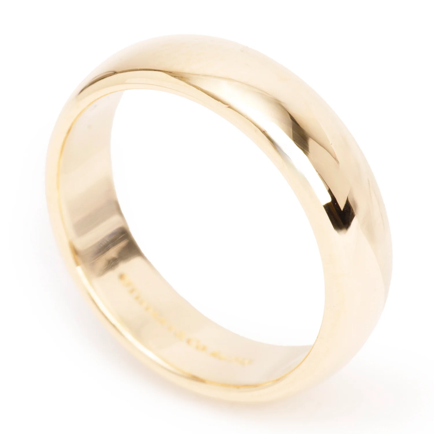 Tiffany & Co. 18k Yellow Gold Forever 6 MM Wedding Band Ring, Size 9.25 w/ Box - Image 4