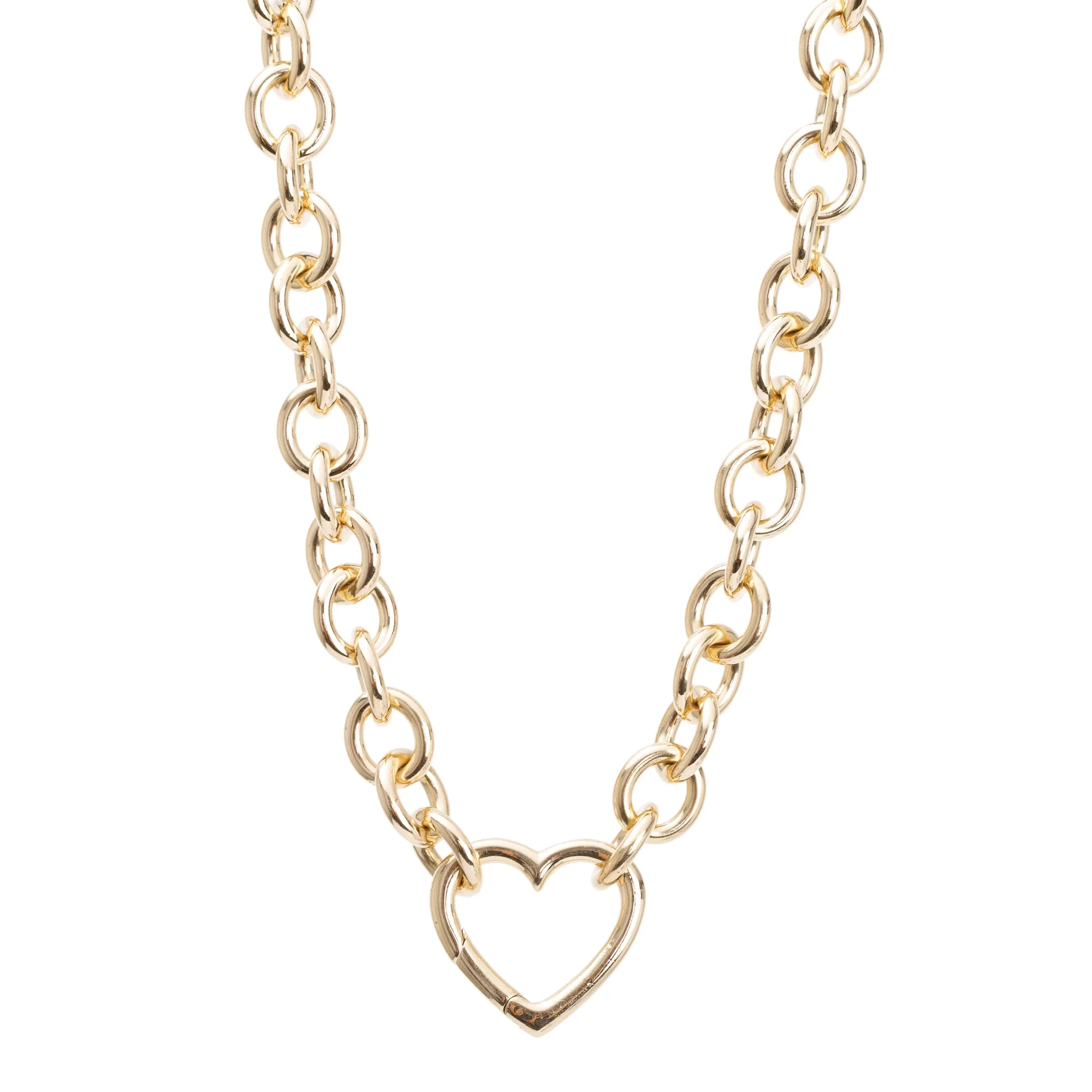 Tiffany & Co. 18k Yellow Gold Heart Clasp Collar Necklace w/ Box - Image 7