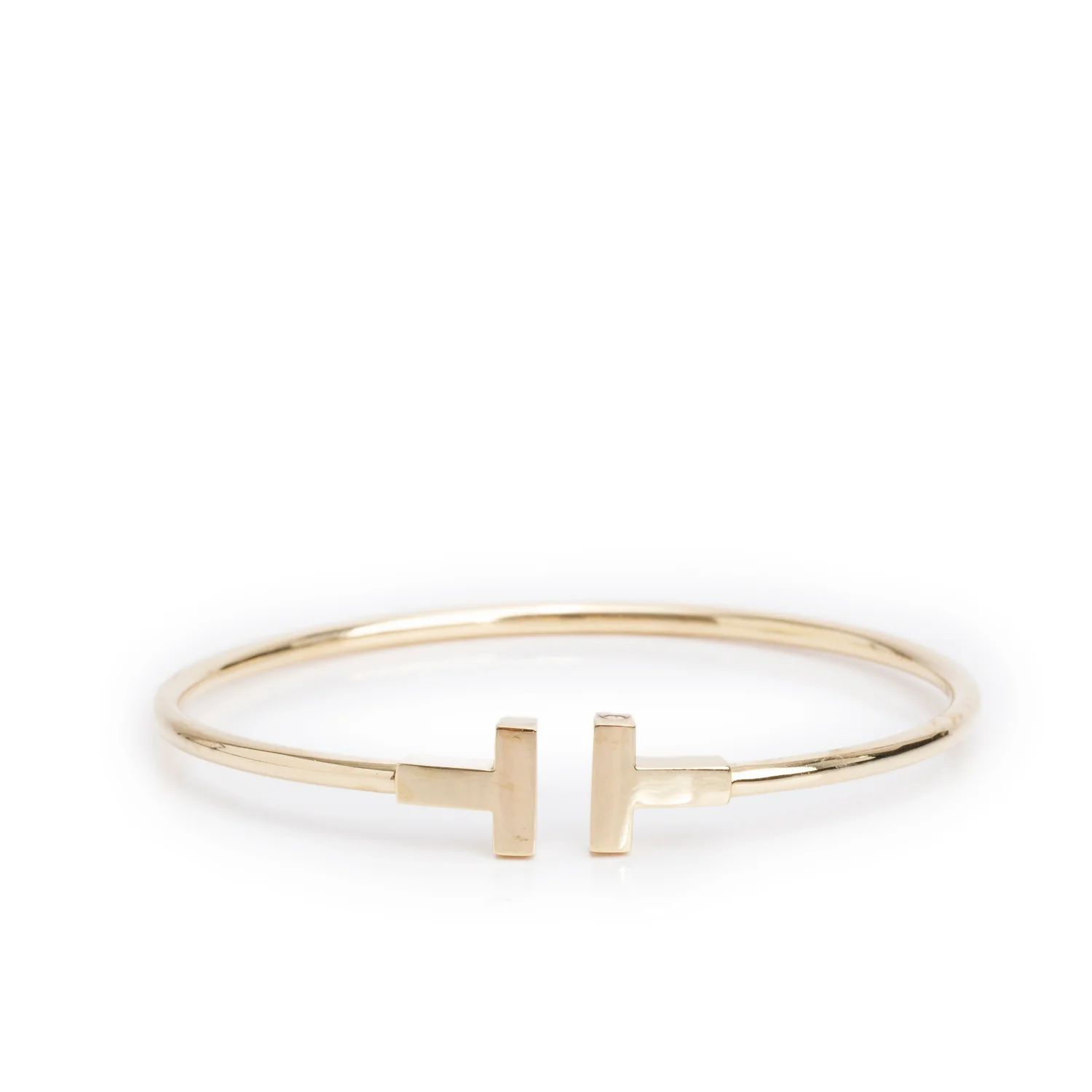Tiffany & Co. 18k Yellow Gold T Wire Bracelet w/ Box