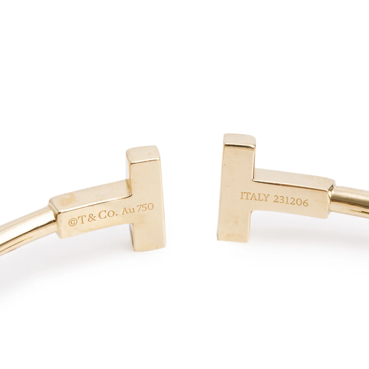 Tiffany & Co. 18k Yellow Gold T Wire Bracelet w/ Box - Image 3