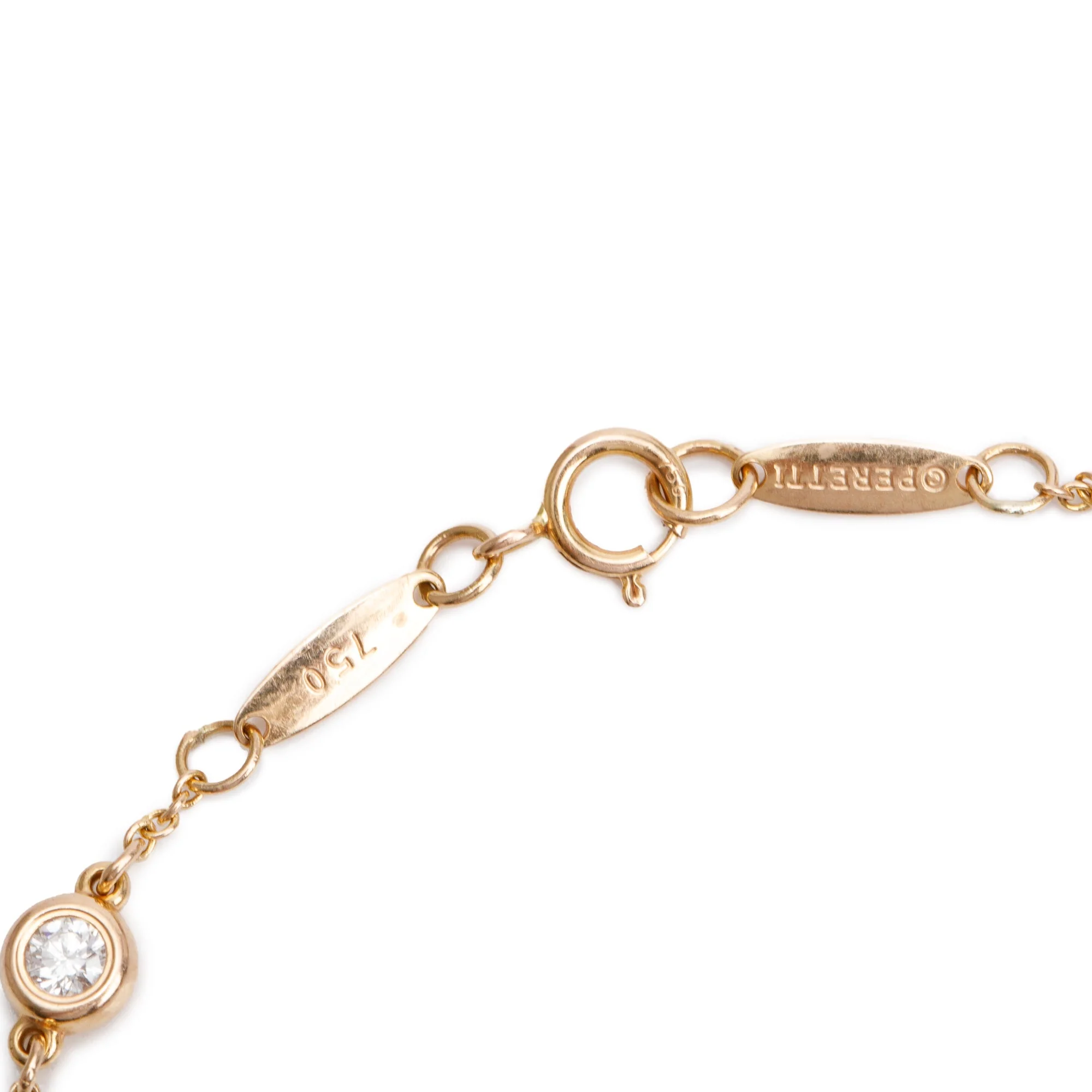 Tiffany & Co. Elsa Peretti 18k Rose Gold Diamonds by the Yard Bracelet w/ Box - Image 4