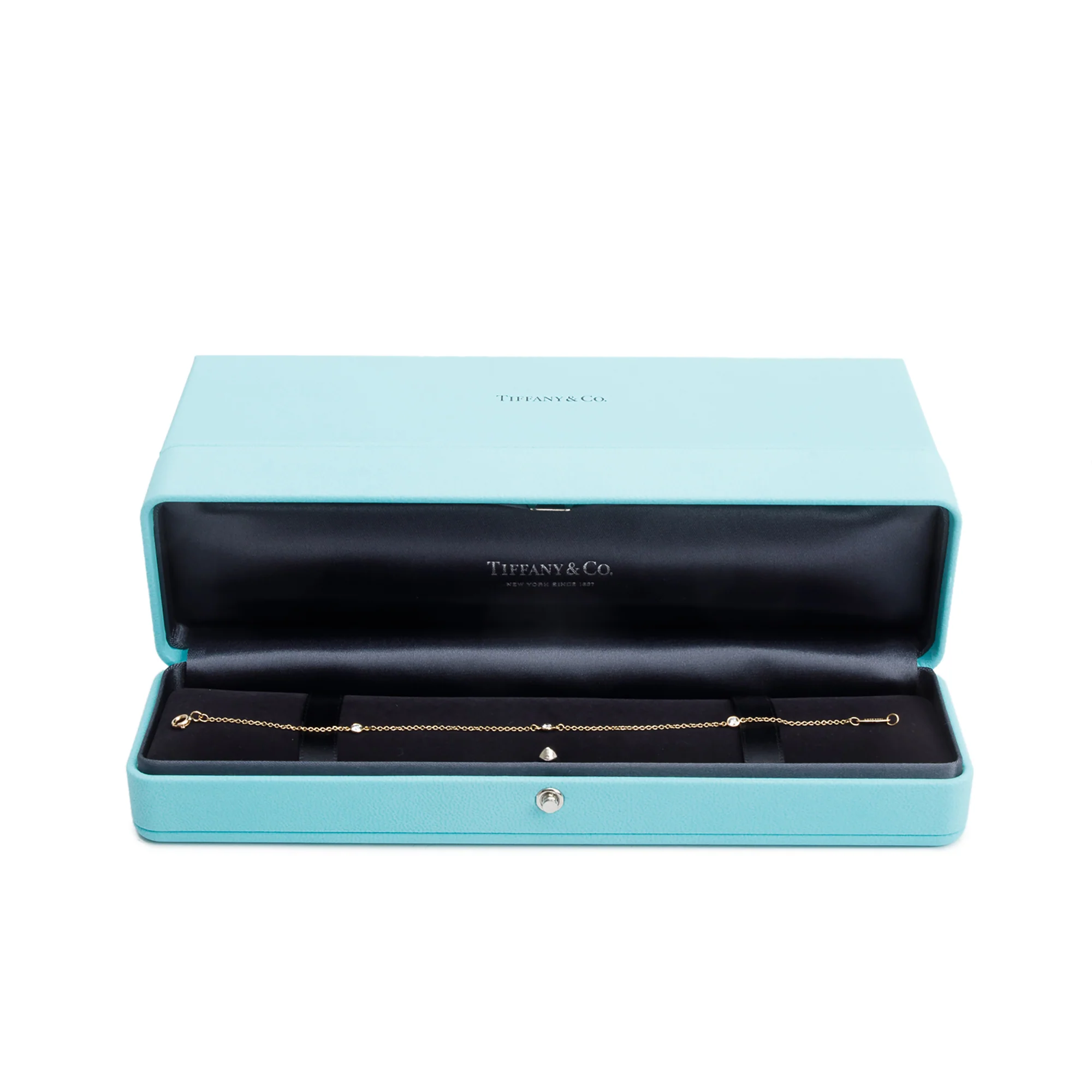 Tiffany & Co. Elsa Peretti 18k Yellow Gold Diamonds by the Yard Bracelet w/ Box - Image 2