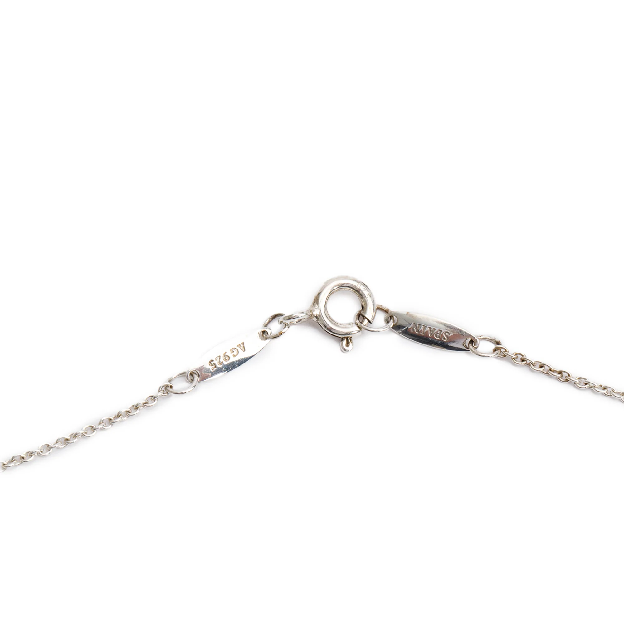 Tiffany & Co. Elsa Peretti Sterling Silver 0.07 ct. Diamonds by the Yard Pendant Necklace - Image 3