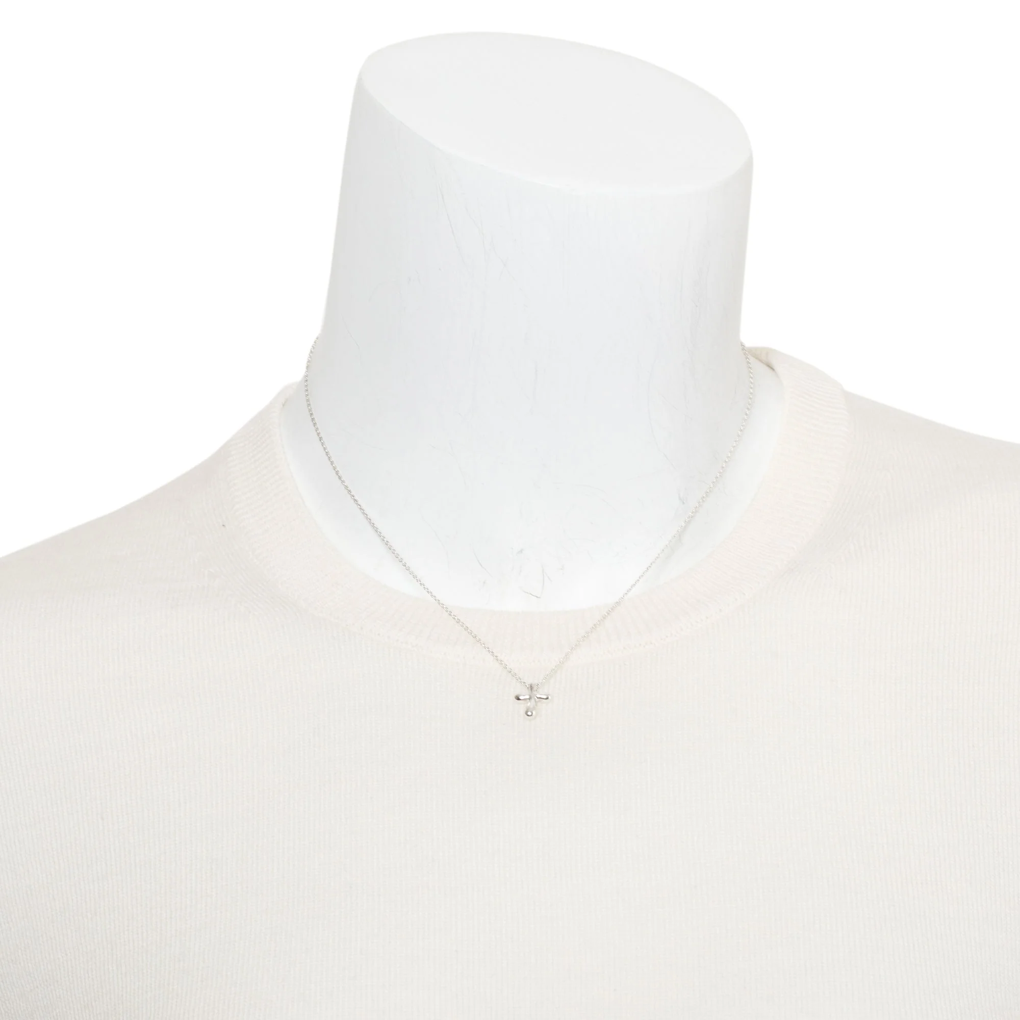 Tiffany & Co. Elsa Peretti  Sterling Silver Cross Pendant Necklace - Image 2