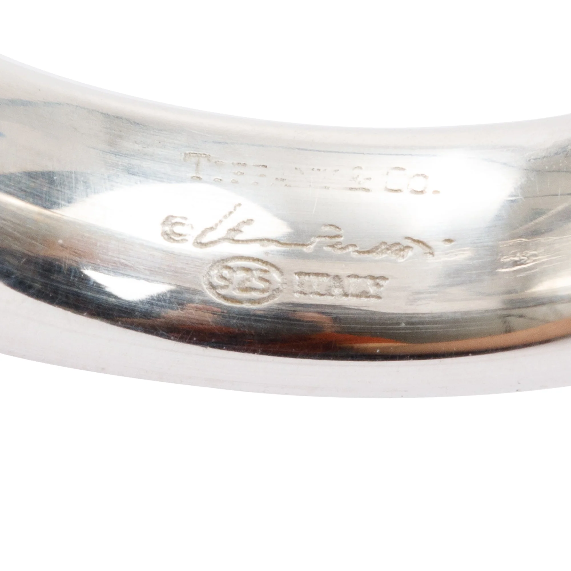 Tiffany & Co. Elsa Peretti Sterling Silver Doughnut Band Ring, Size 6.75 - Image 2