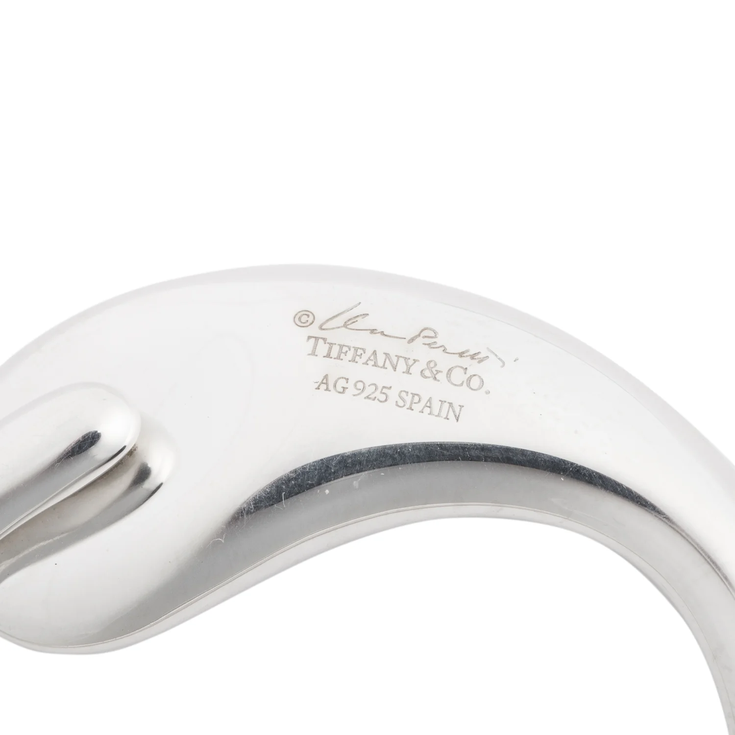 Tiffany & Co. Elsa Peretti Sterling Silver Eternal Circle Key Ring - Image 2