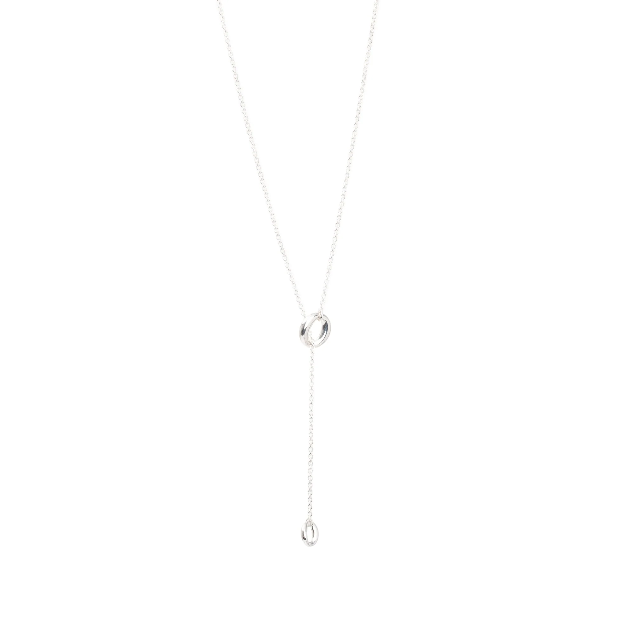 Tiffany & Co. Elsa Peretti Sterling Silver Sevillana Lariat Necklace - Image 5