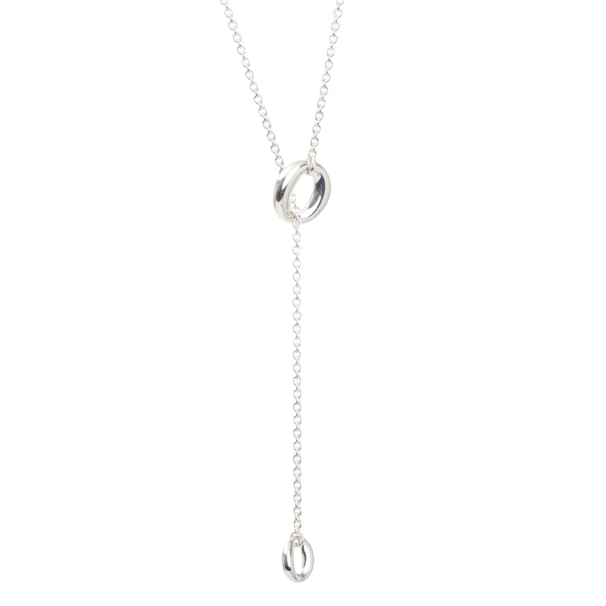 Tiffany & Co. Elsa Peretti Sterling Silver Sevillana Lariat Necklace - Image 6