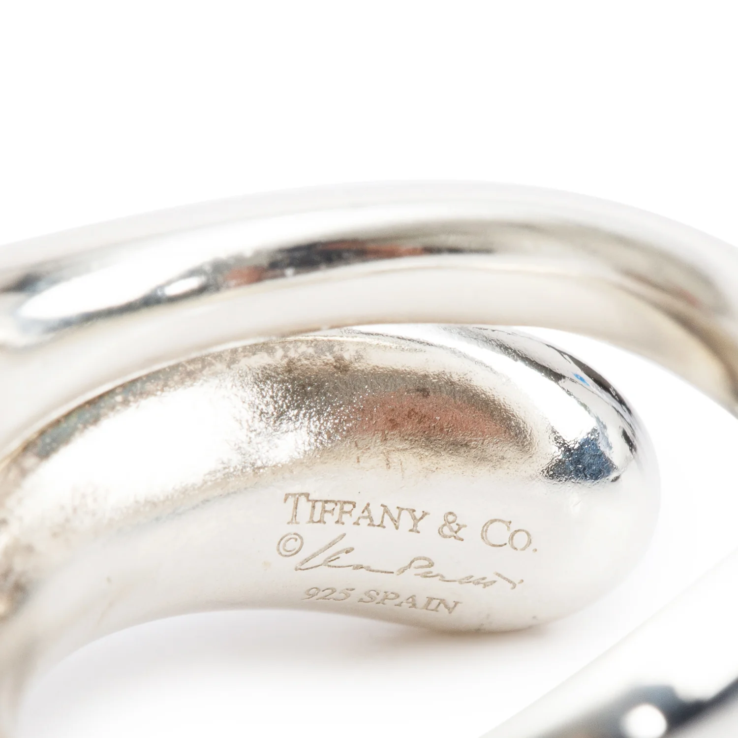 Tiffany & Co. Elsa Peretti Sterling Silver Teardrop Ring, Size 5 - Image 3