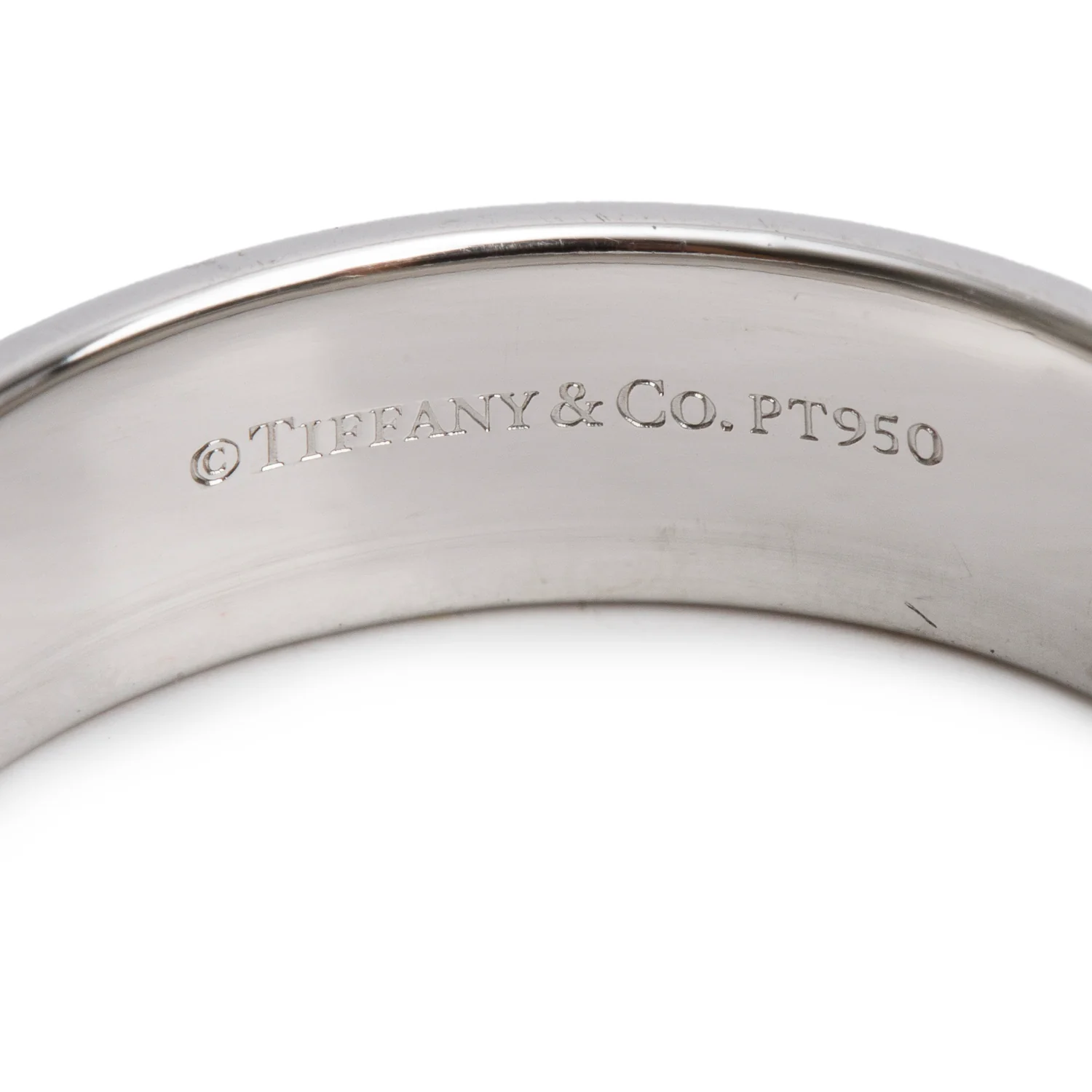 Tiffany & Co. Forever Platinum 6 MM Wedding Band Ring, Size 9.25 - Image 2