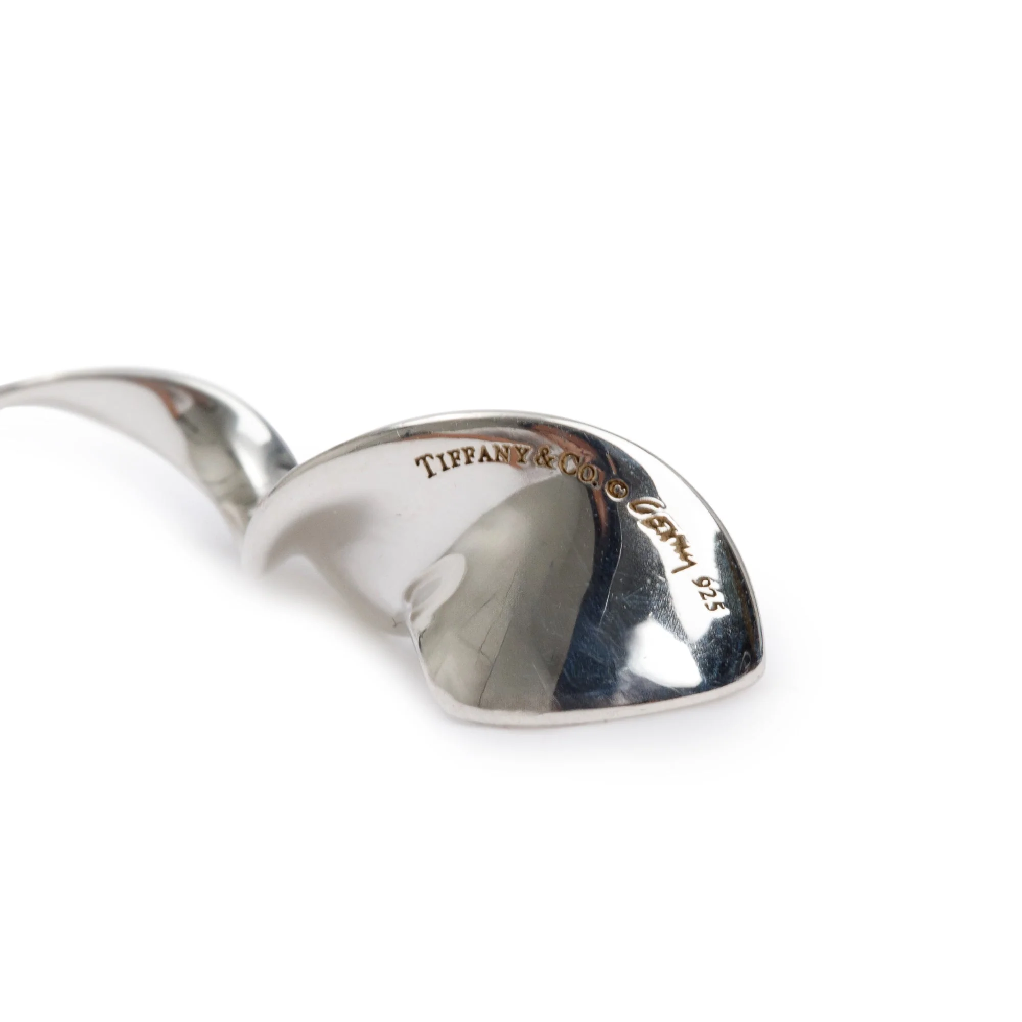 Tiffany & Co. Frank Gehry Sterling Silver Small Orchid Twist Pendant Necklace - Image 5