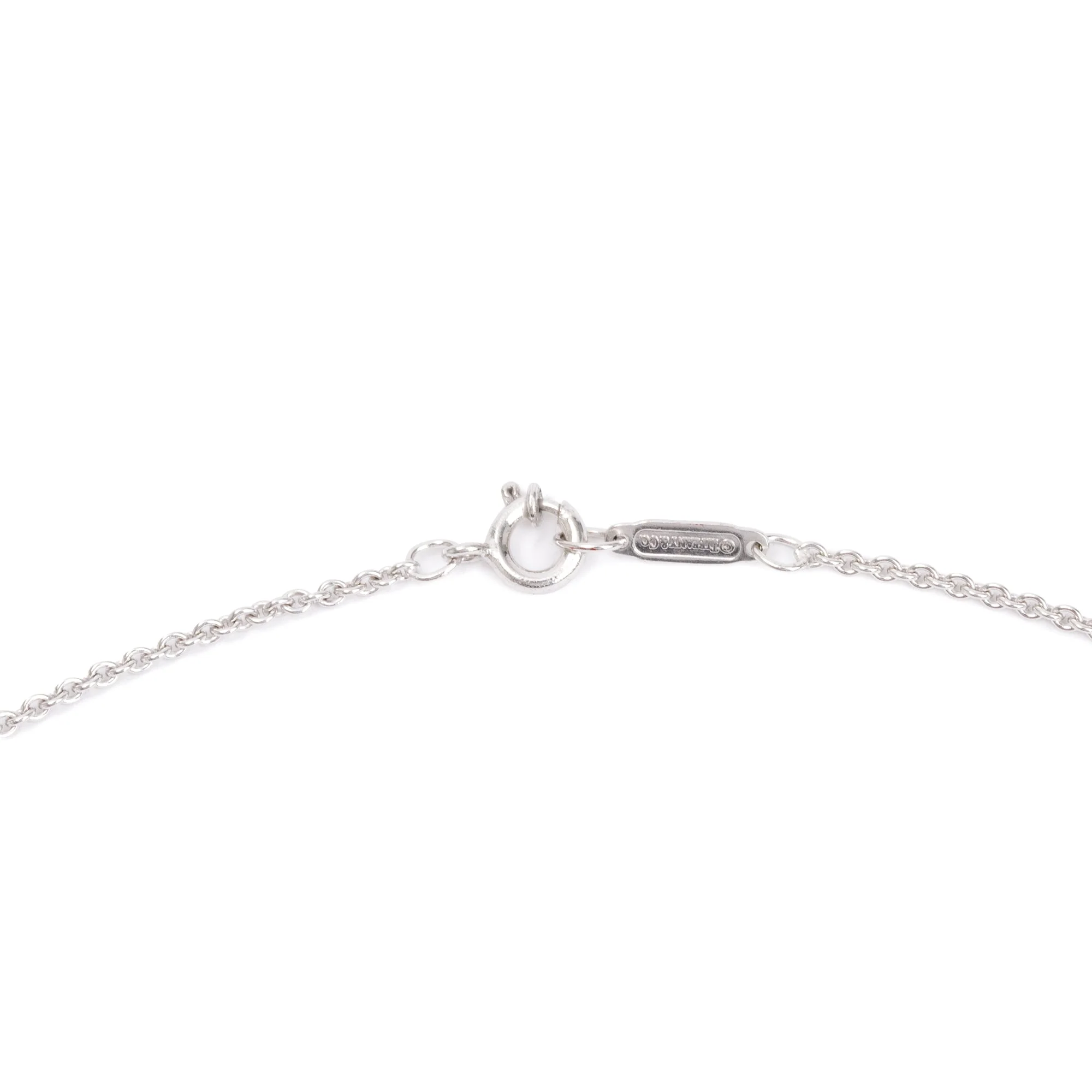 Tiffany & Co. Paloma Picasso 18k White Gold Diamond Hammered Heart Pendant Necklace w/ Box - Image 4