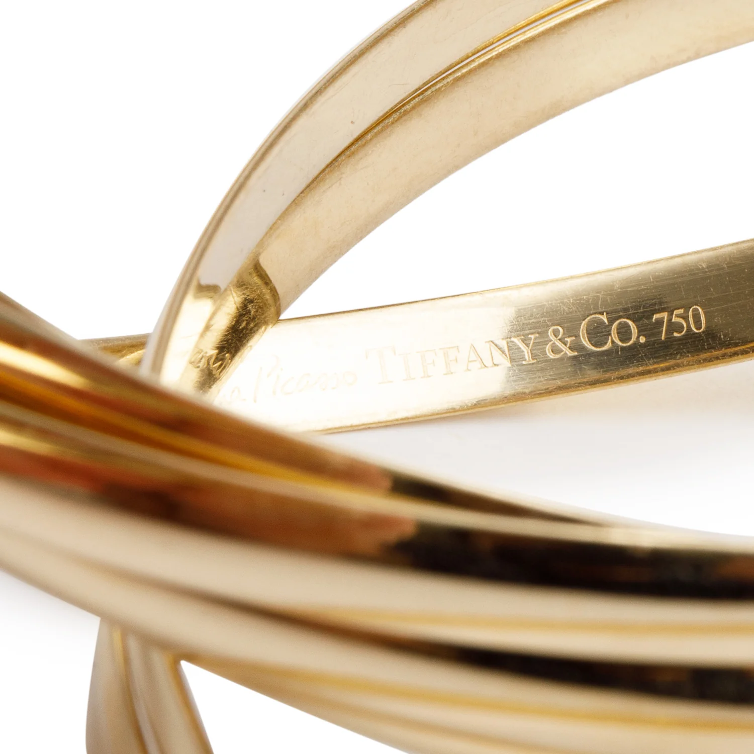 Tiffany & Co. Paloma Picasso 18k Yellow Gold Melody Nine-Bangle Bracelet w/ Box - Image 3