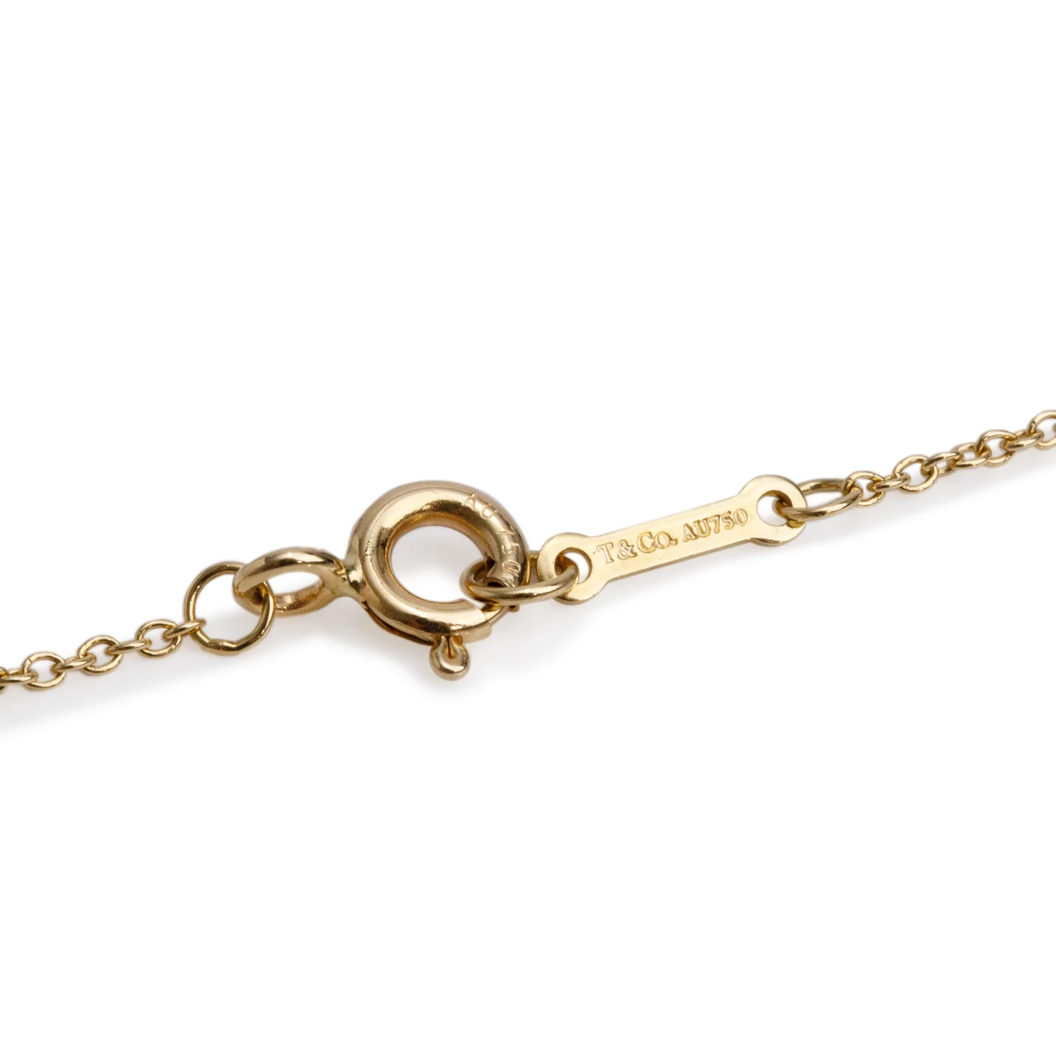 Tiffany & Co. Paloma Picasso 18k Yellow Gold Mini Loving Heart Pendant Necklace w/ Box - Image 4