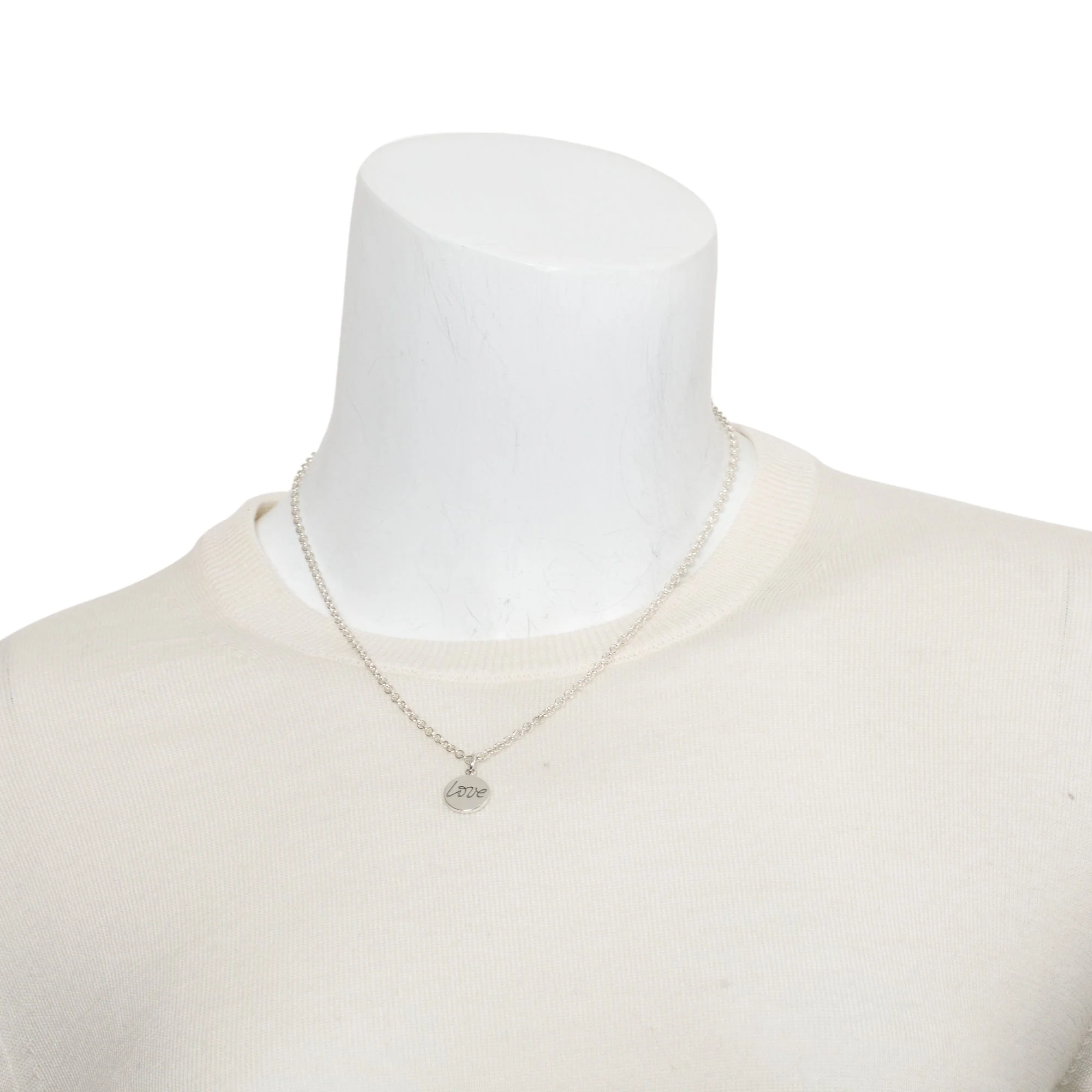 Tiffany & Co. Paloma Picasso Sterling Silver Love Circle Charm Necklace - Image 2