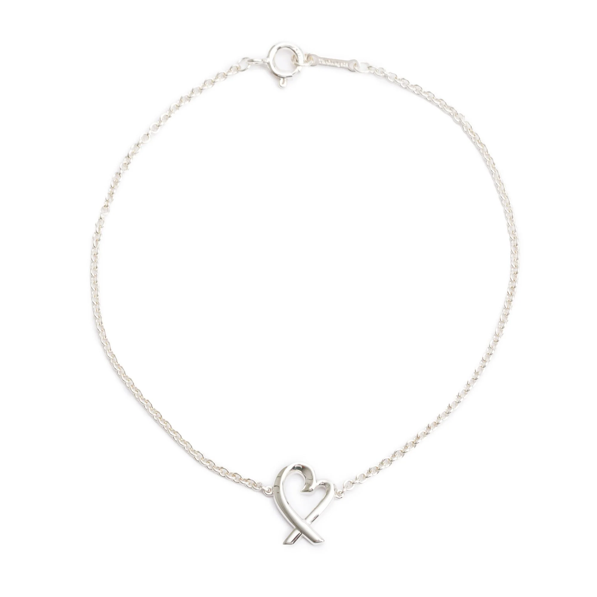 Tiffany & Co. Paloma Picasso Sterling Silver Loving Heart Bracelet
