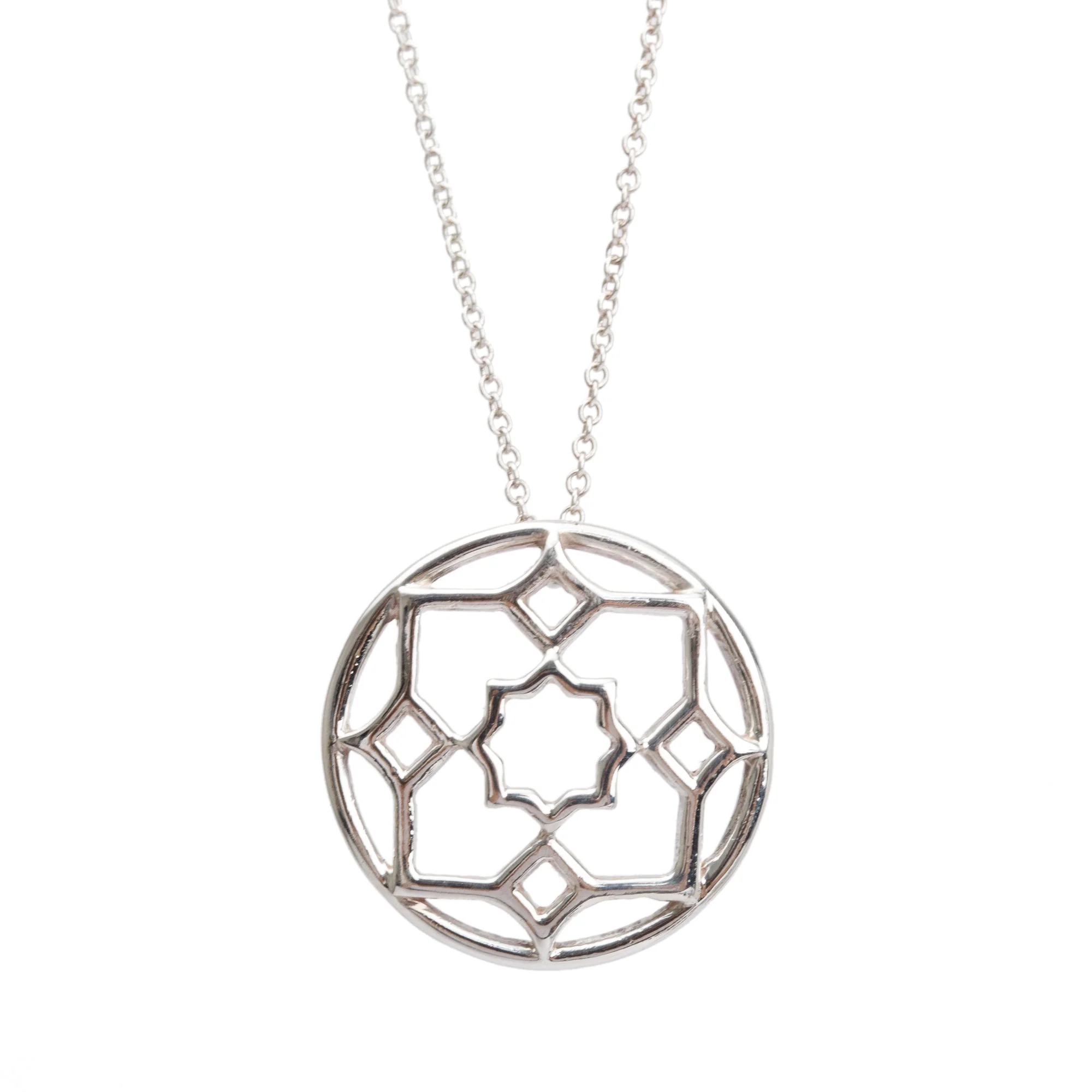 Tiffany & Co. Paloma Picasso Sterling Silver Zellige Pendant Necklace - Image 6