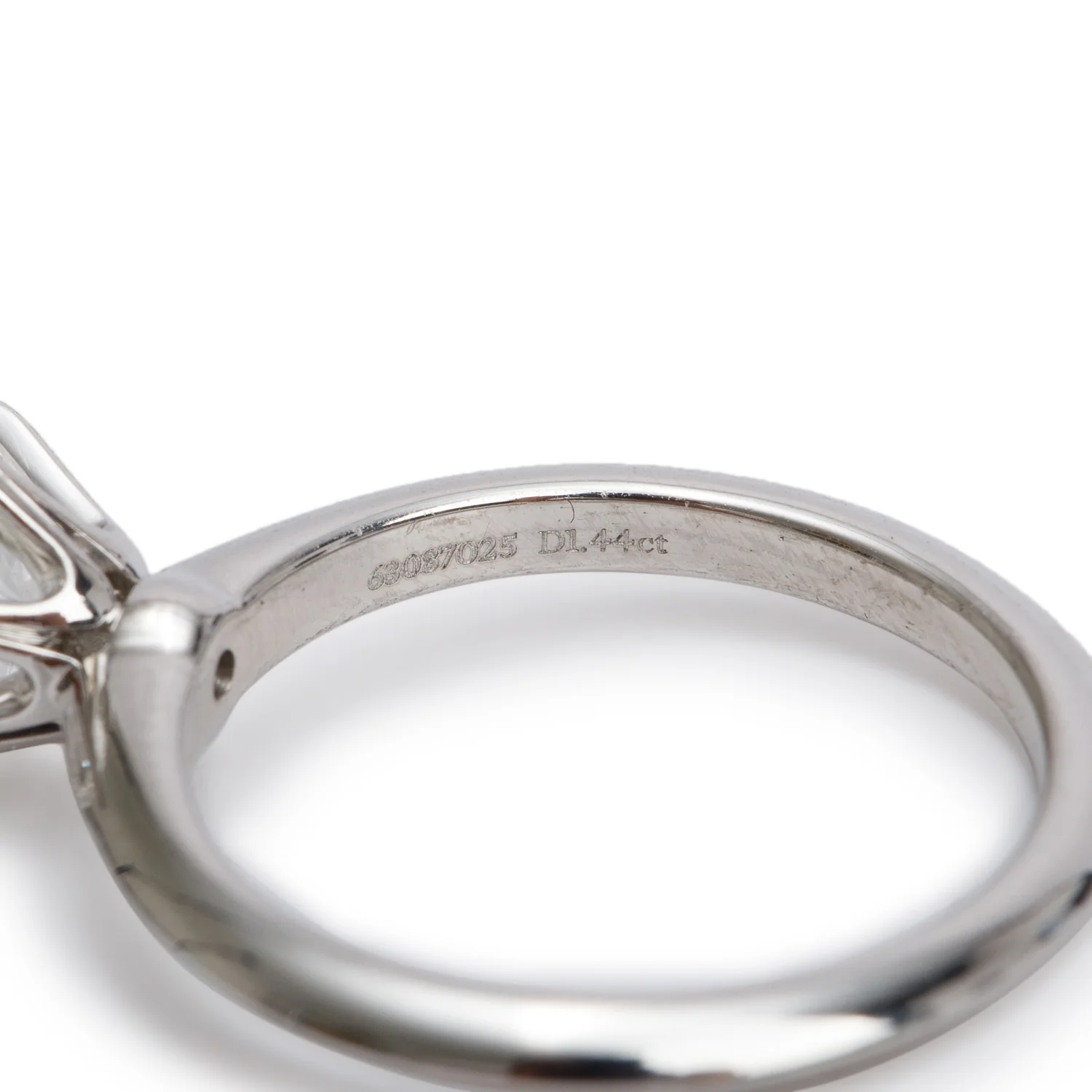 Tiffany & Co. Platinum 1.44 ct. Diamond Solitaire Engagement Ring, Size 5.5 - Image 4