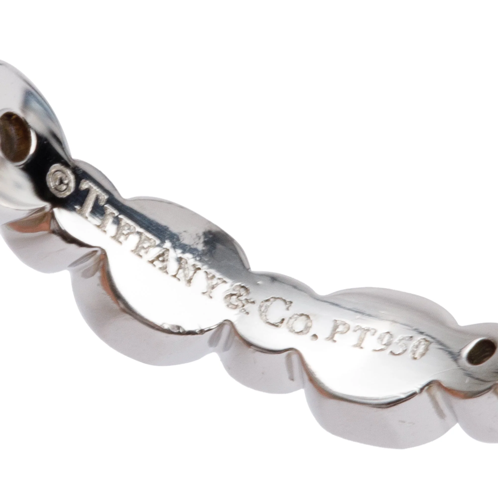 Tiffany & Co. Platinum Diamond Jazz Eternity Band Ring, Size 4.75 - Image 3