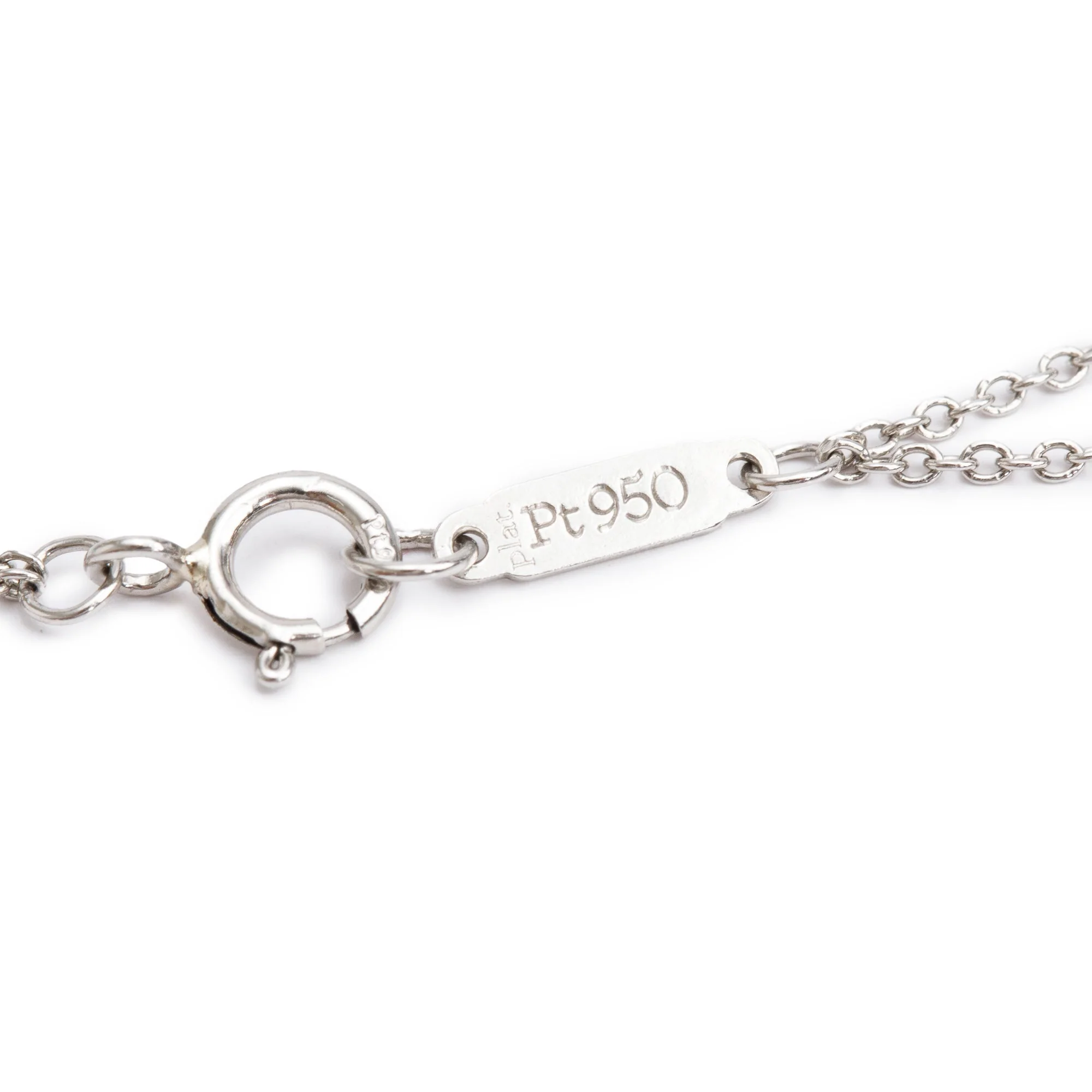 Tiffany & Co. Platinum Solitaire Diamond Bracelet w/ Box - Image 4