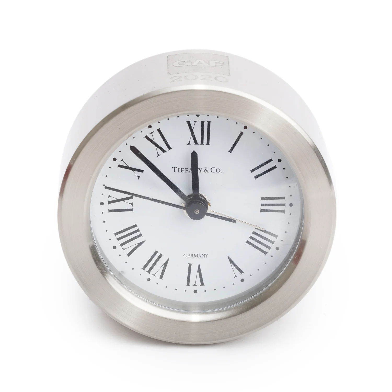 Tiffany & Co. Stainless Steel Desk Clock - Image 2
