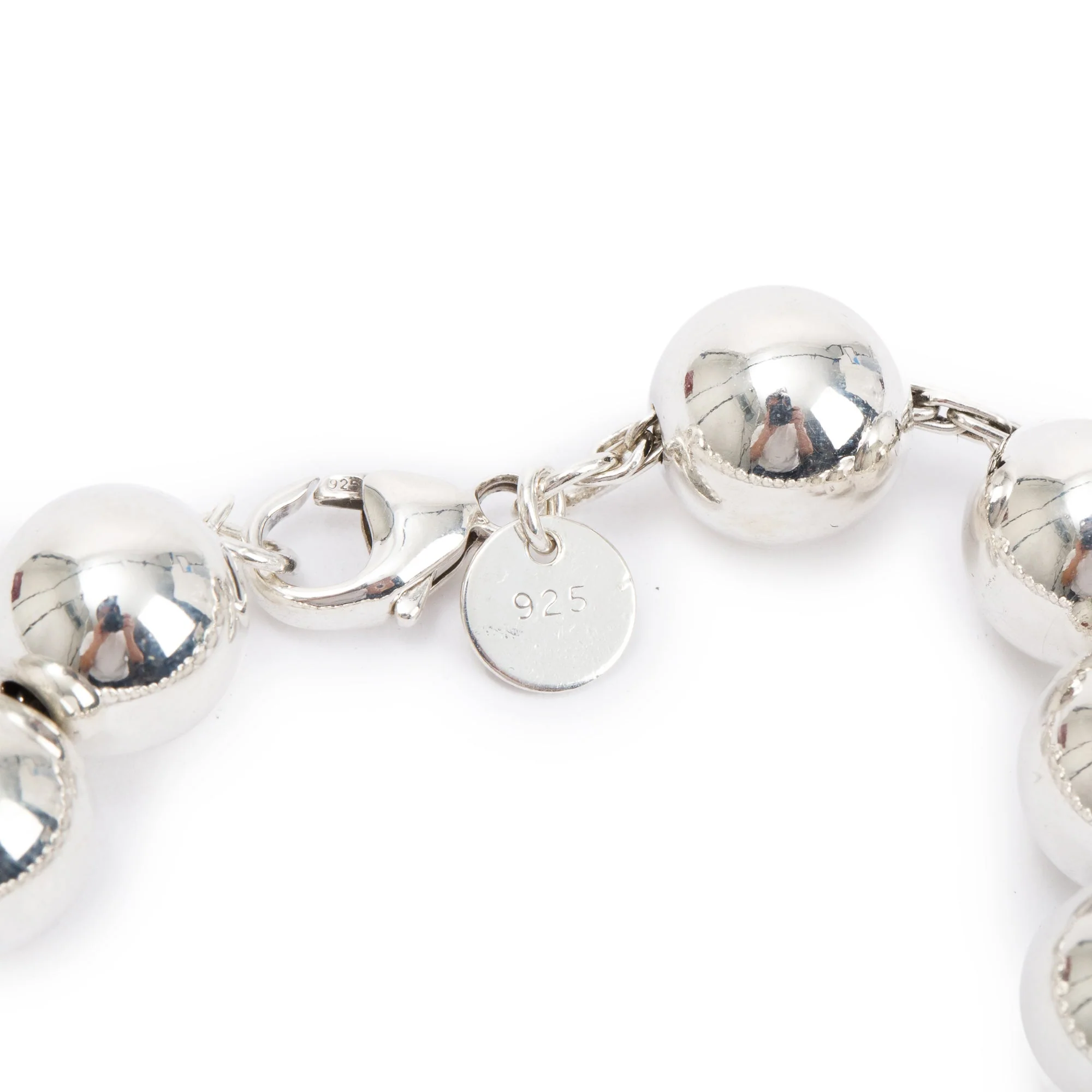 Tiffany & Co. Sterling Silver 10 MM HardWear Ball Bracelet - Image 3