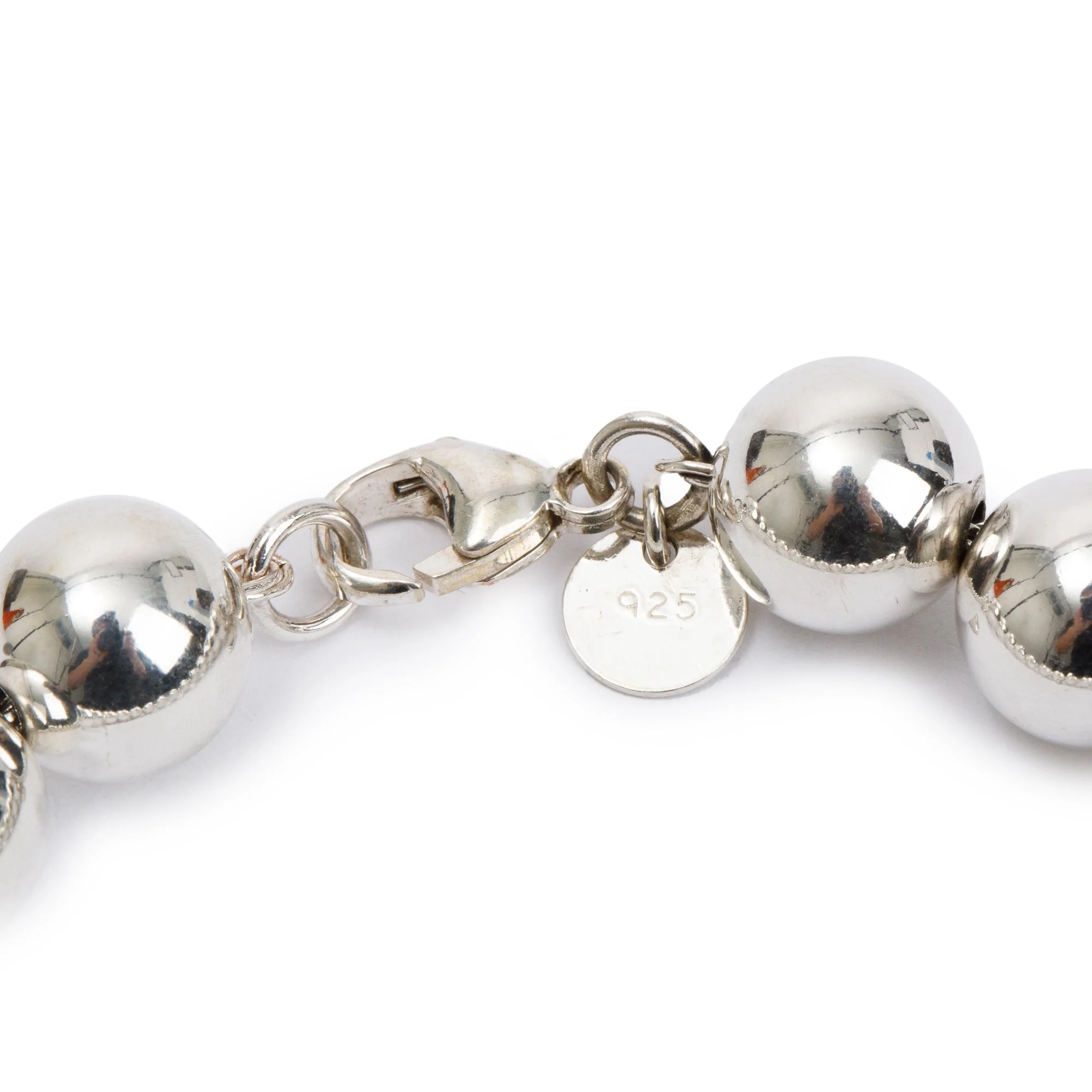 Tiffany & Co. Sterling Silver 10 MM HardWear Ball Bracelet - Image 2