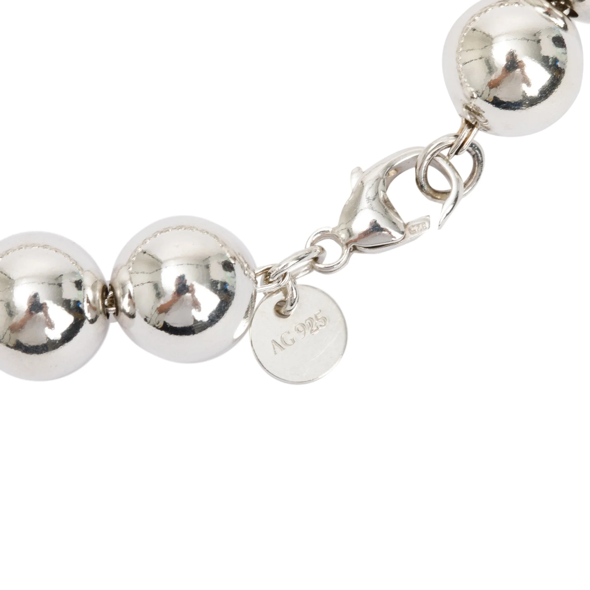 Tiffany & Co. Sterling Silver 10 MM HardWear Ball Bracelet - Image 2