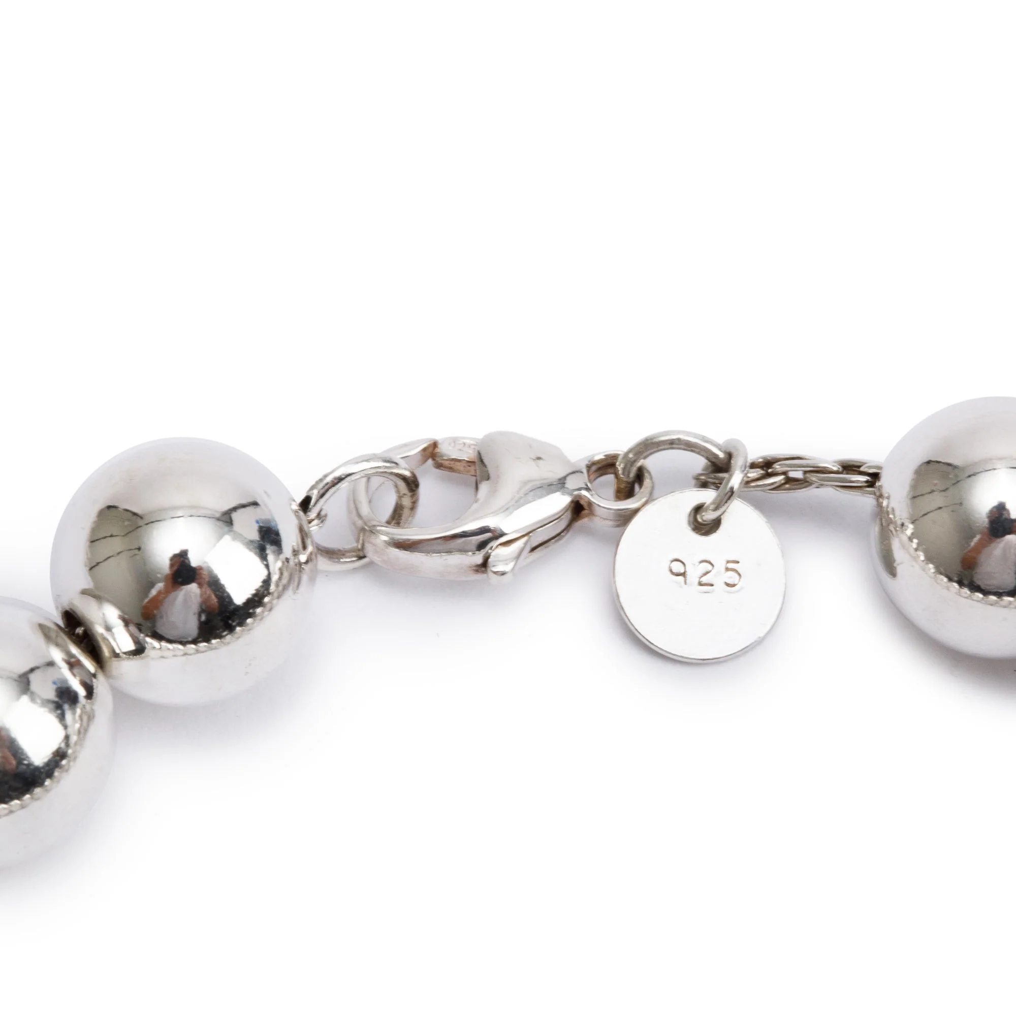 Tiffany & Co. Sterling Silver 10 MM HardWear Ball Bracelet - Image 2