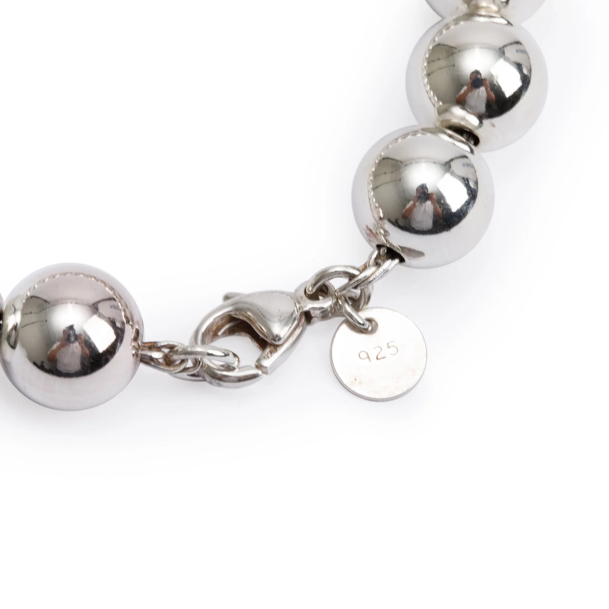 Tiffany & Co. Sterling Silver 10 MM HardWear Ball Bracelet - Image 2