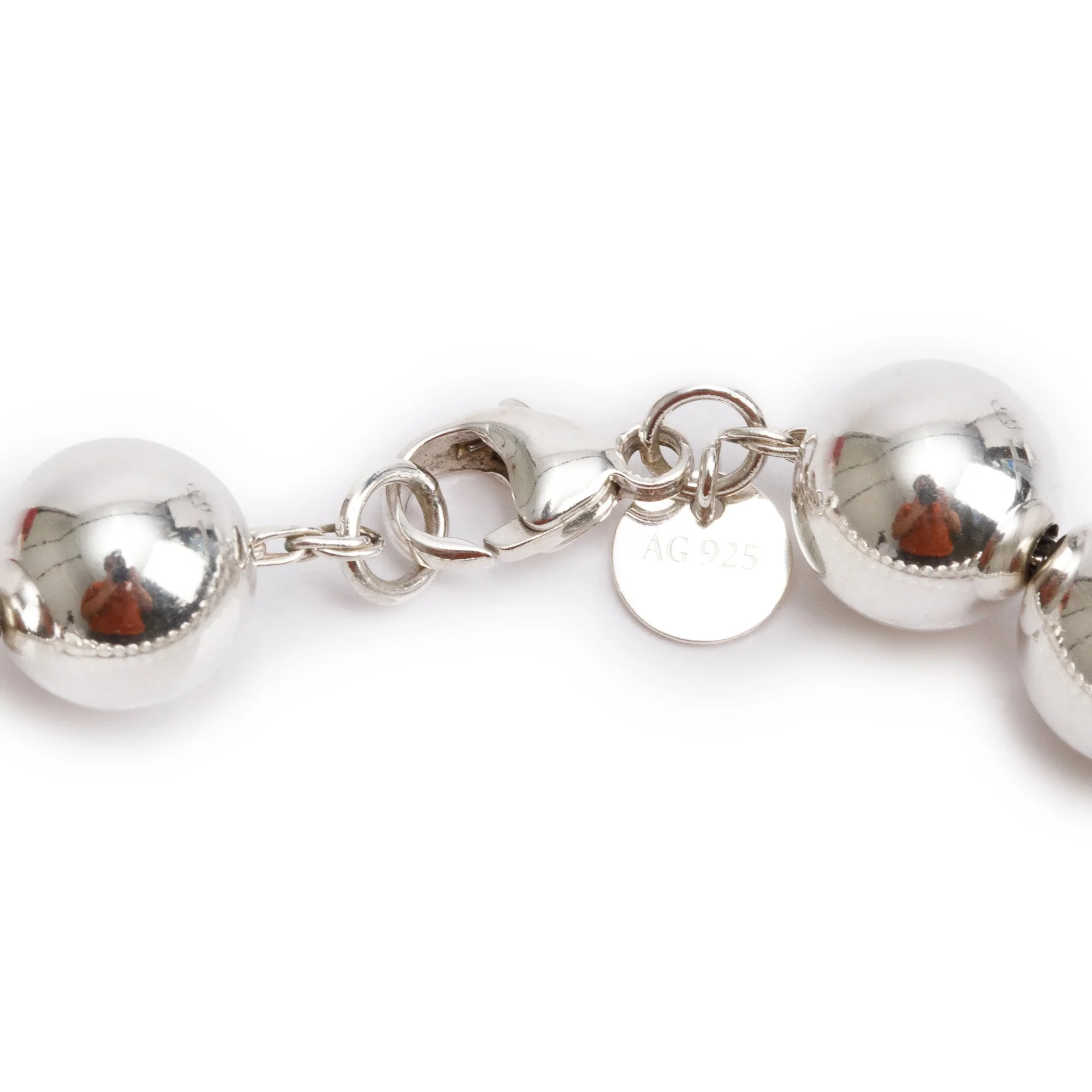 Tiffany & Co. Sterling Silver 10 MM HardWear Ball Bracelet - Image 2
