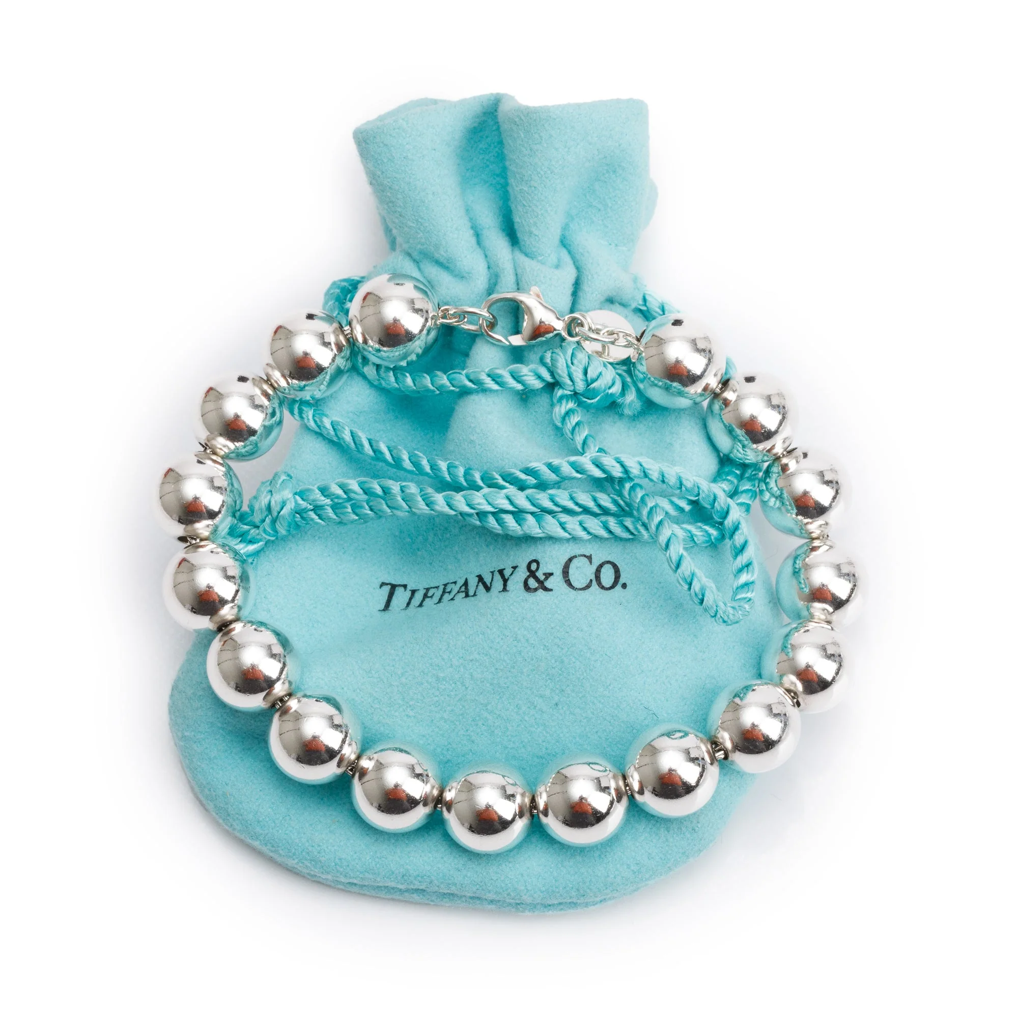 Tiffany & Co. Sterling Silver 10 MM HardWear Ball Bracelet - Image 3