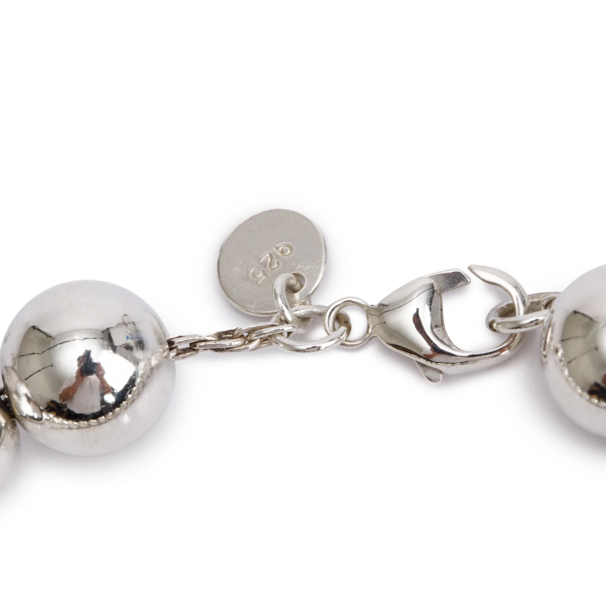 Tiffany & Co. Sterling Silver 10 MM HardWear Ball Bracelet - Image 2