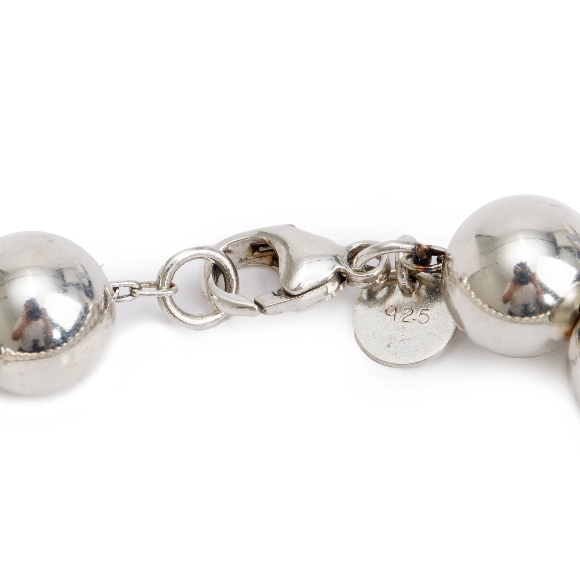 Tiffany & Co. Sterling Silver 10 MM HardWear Ball Bracelet - Image 2
