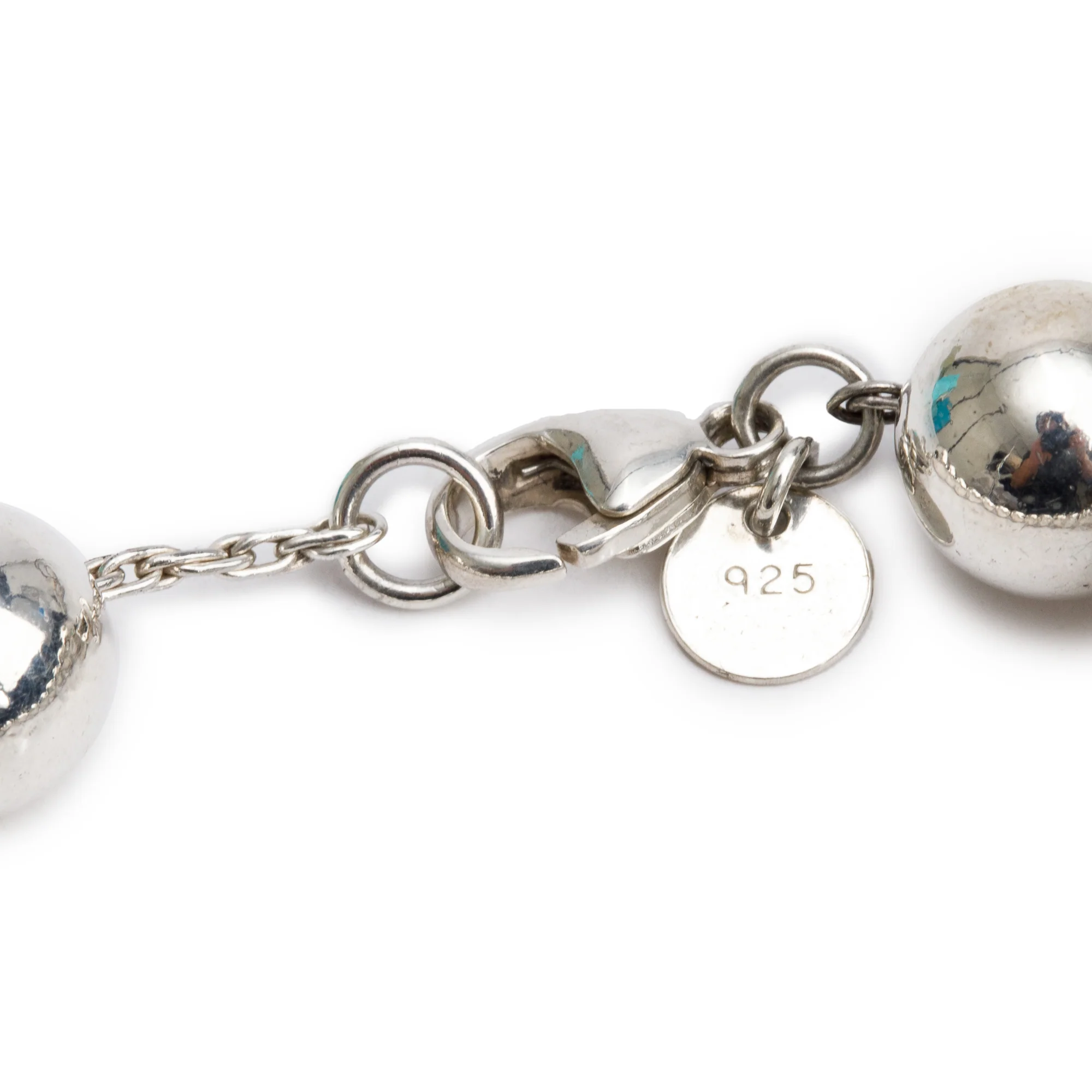 Tiffany & Co. Sterling Silver 10 MM HardWear Ball Bracelet - Image 2